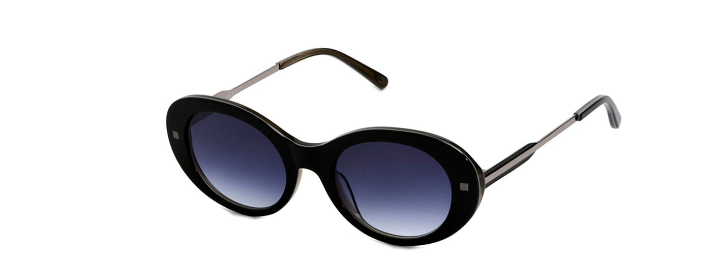 Sonnenbrille, Außergewohnliche, schwarze, Damenbrille, ovale Form