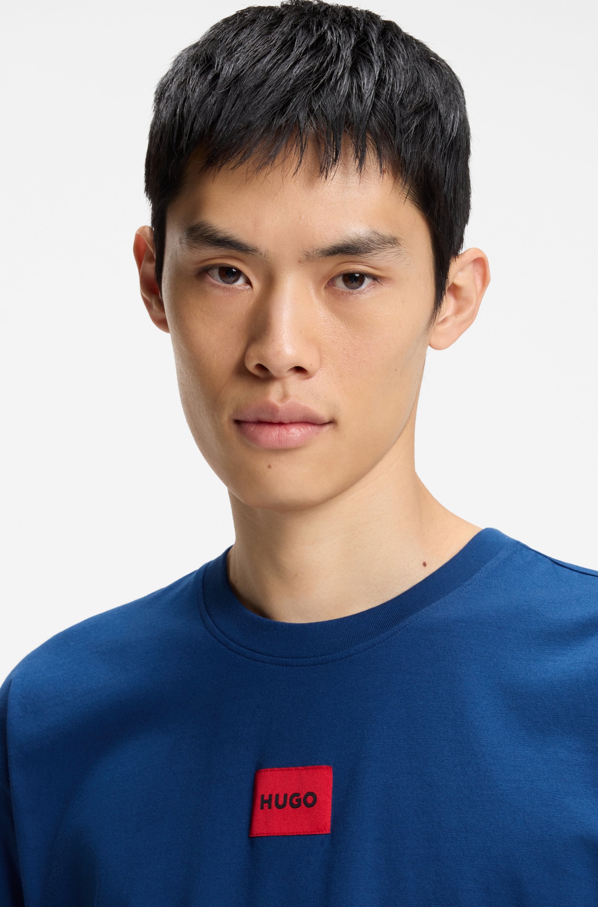 HUGO Underwear Pyjama »GALAXY SHORT SET« Set, 2 mit HUGO-Aufnäher, Stretch-Baumwolle, Regular Fit