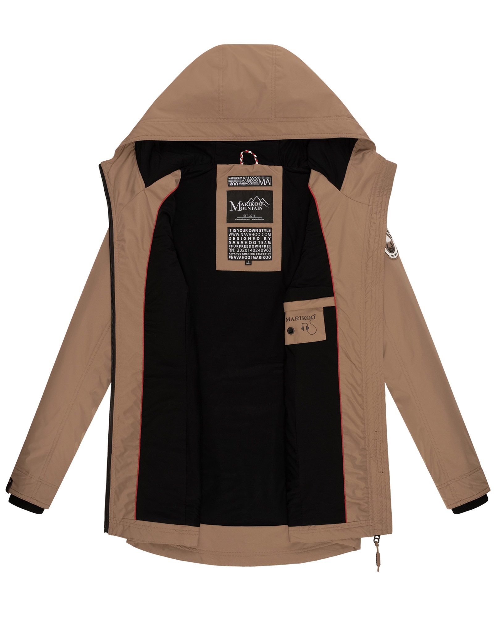 Marikoo Outdoorjacke »Marikoo Honigbeere Damen Übergangsjacke B954«