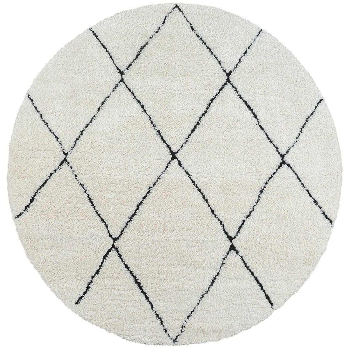 the carpet Teppich »Bahar Shaggy«, rund, 30 mm Höhe, Shaggy eleganter Wohnzimmer Teppich Hochflor