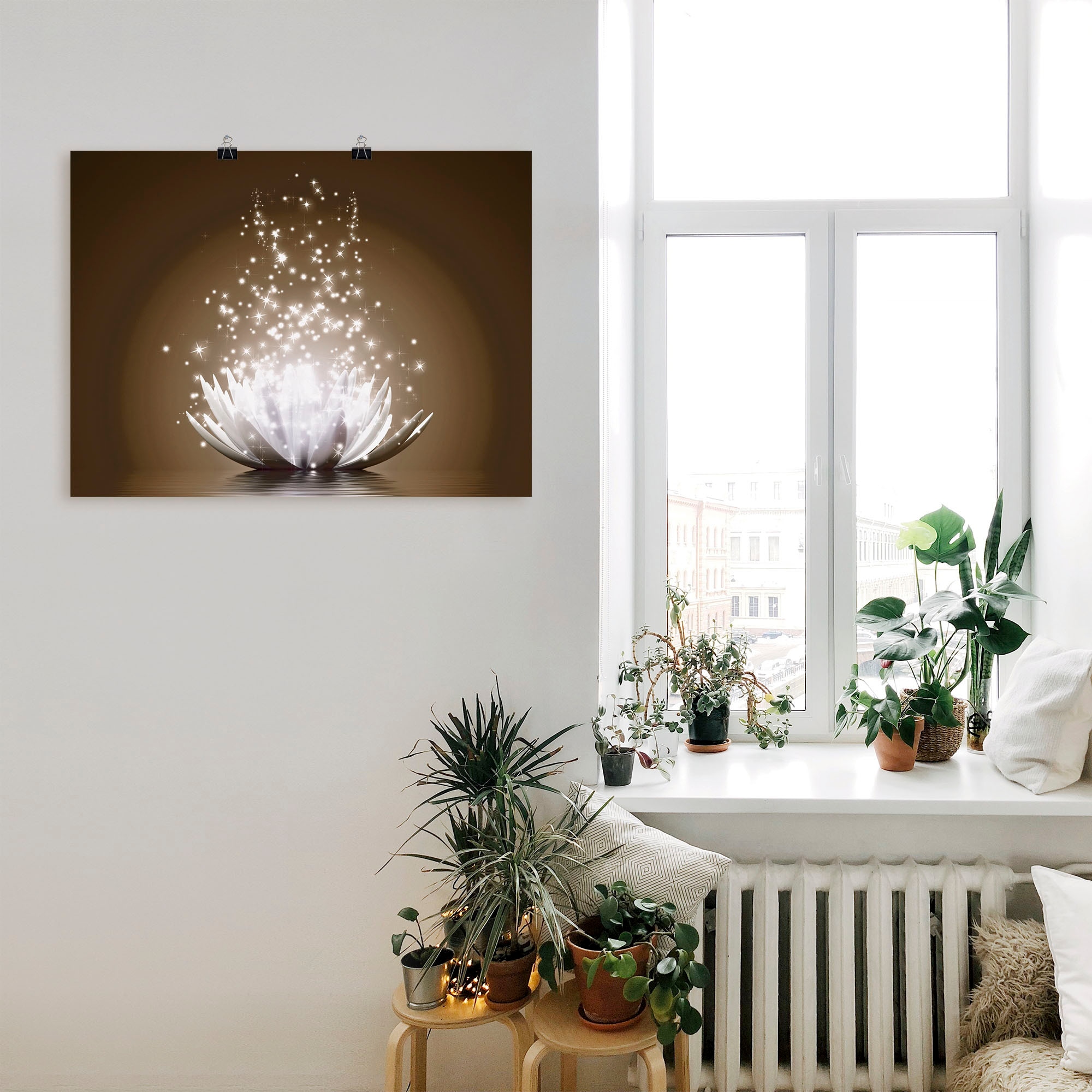 Artland Wandbild »Magie der Lotus-Blume« Blumen 1 Stk. tlg. als Leinwandbild, Poster, Wandaufkleber in verschied. Größen