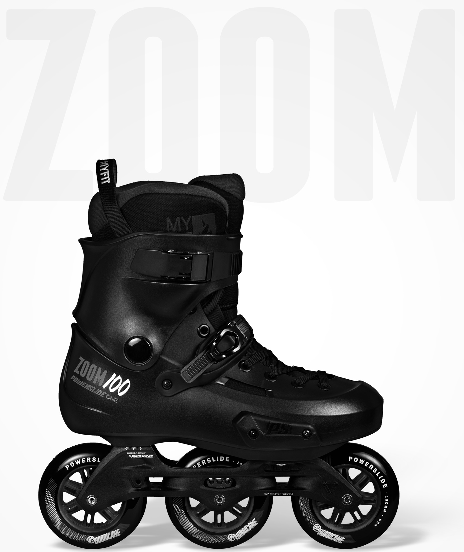 Powerslide Inlineskates »Zoom Pro Black 100«