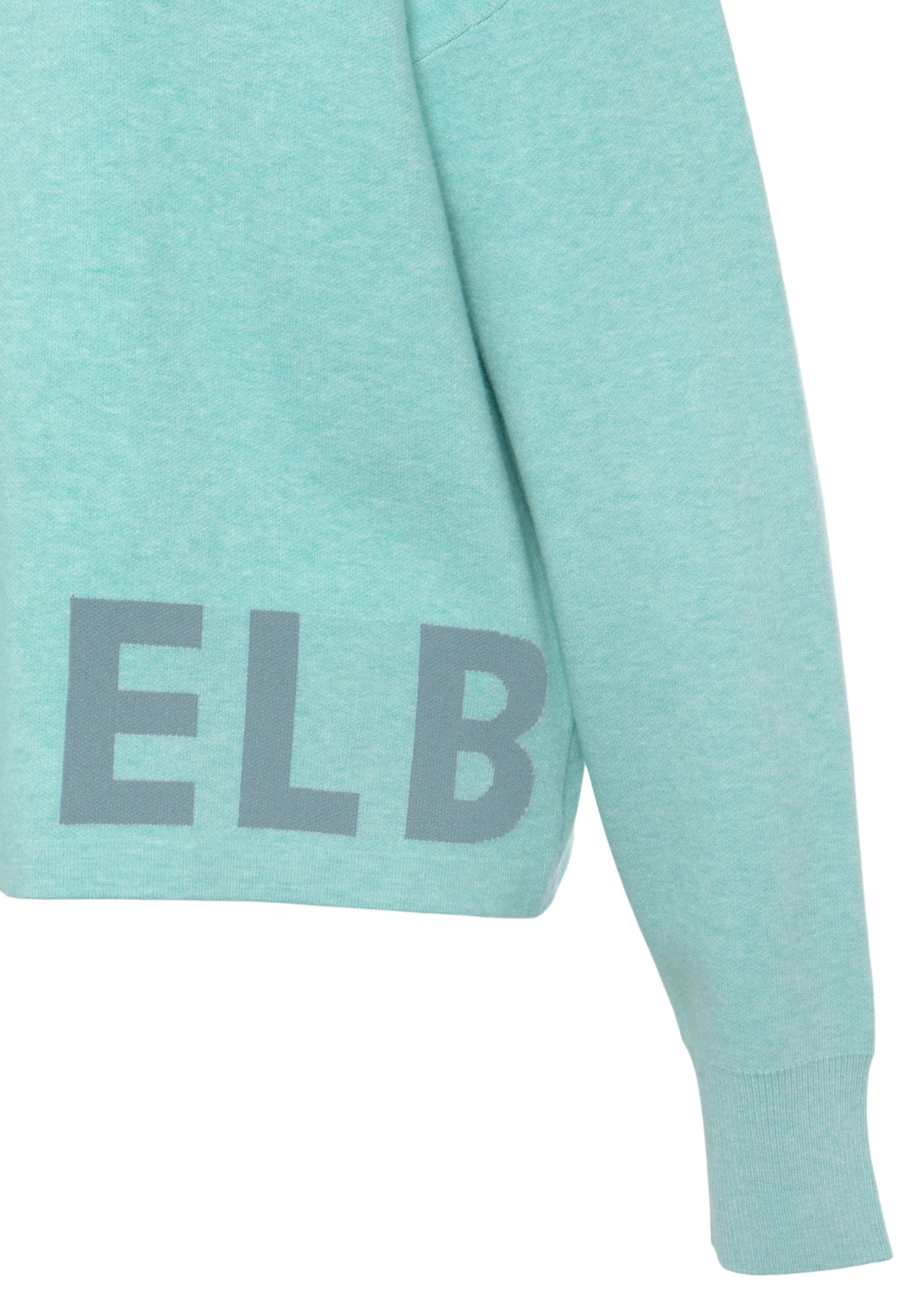 Elbsand Strickpullover »/ Loungeshirt«, aus hochwertigem Strick mit eingestricktem Logo, Loungewear