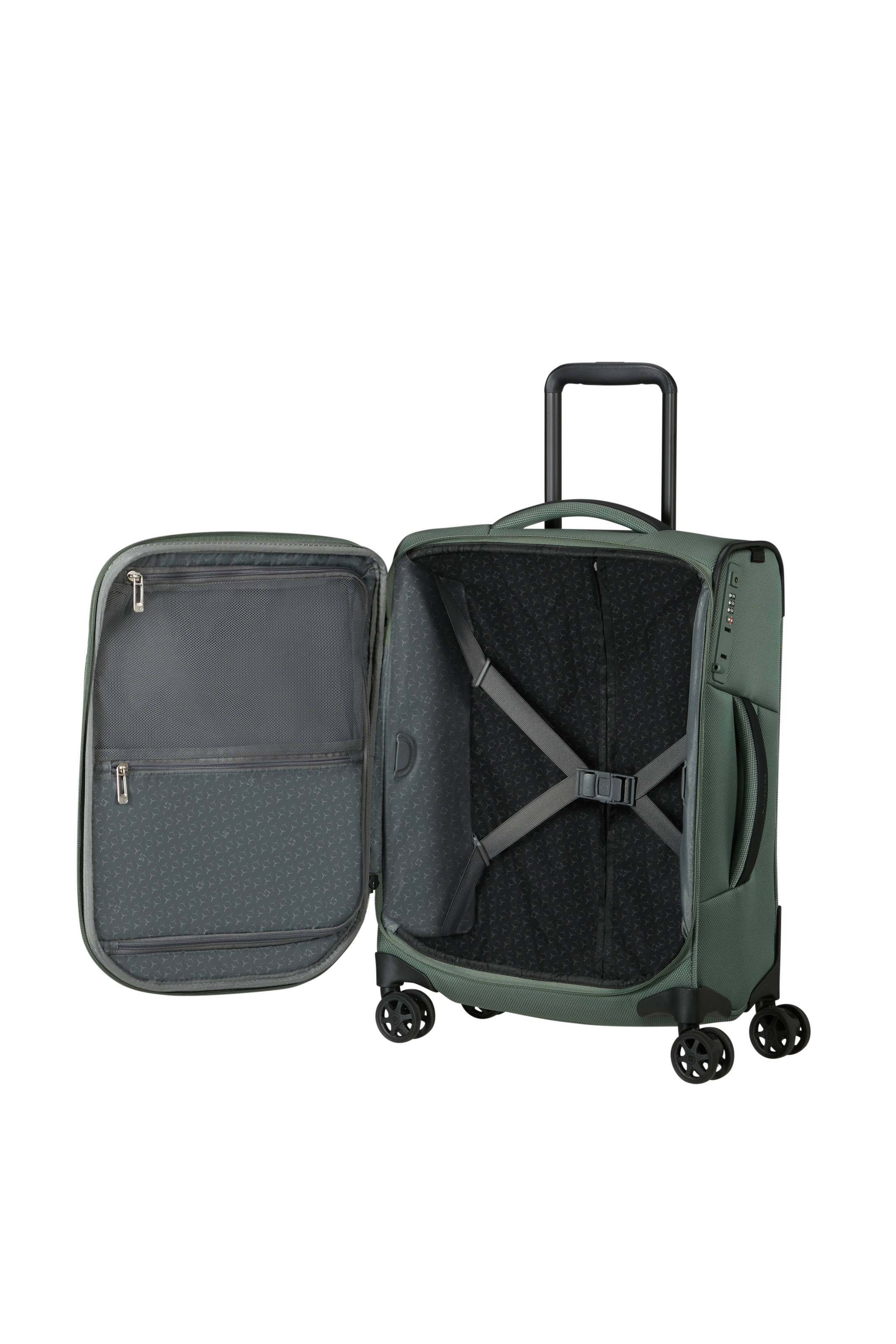 Samsonite Weichgepäck-Trolley »RESPARK, verschiedene Größen und Farben« 43 l 4 Rollen mit mehreren Tragegriffen, Innenmaterial aus Polyester