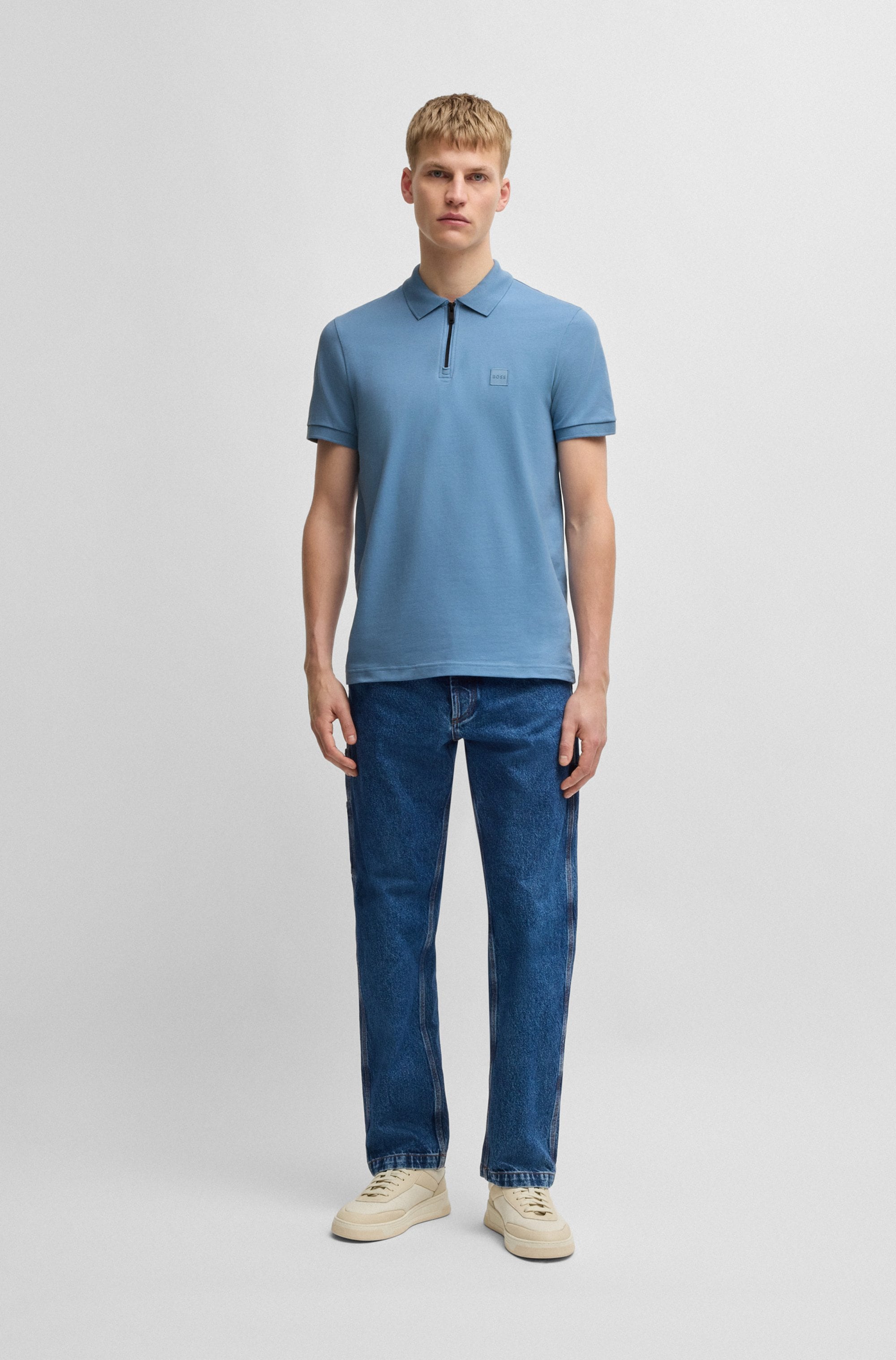 BOSS ORANGE Poloshirt »Passerzip 1025«, mit Polokragen