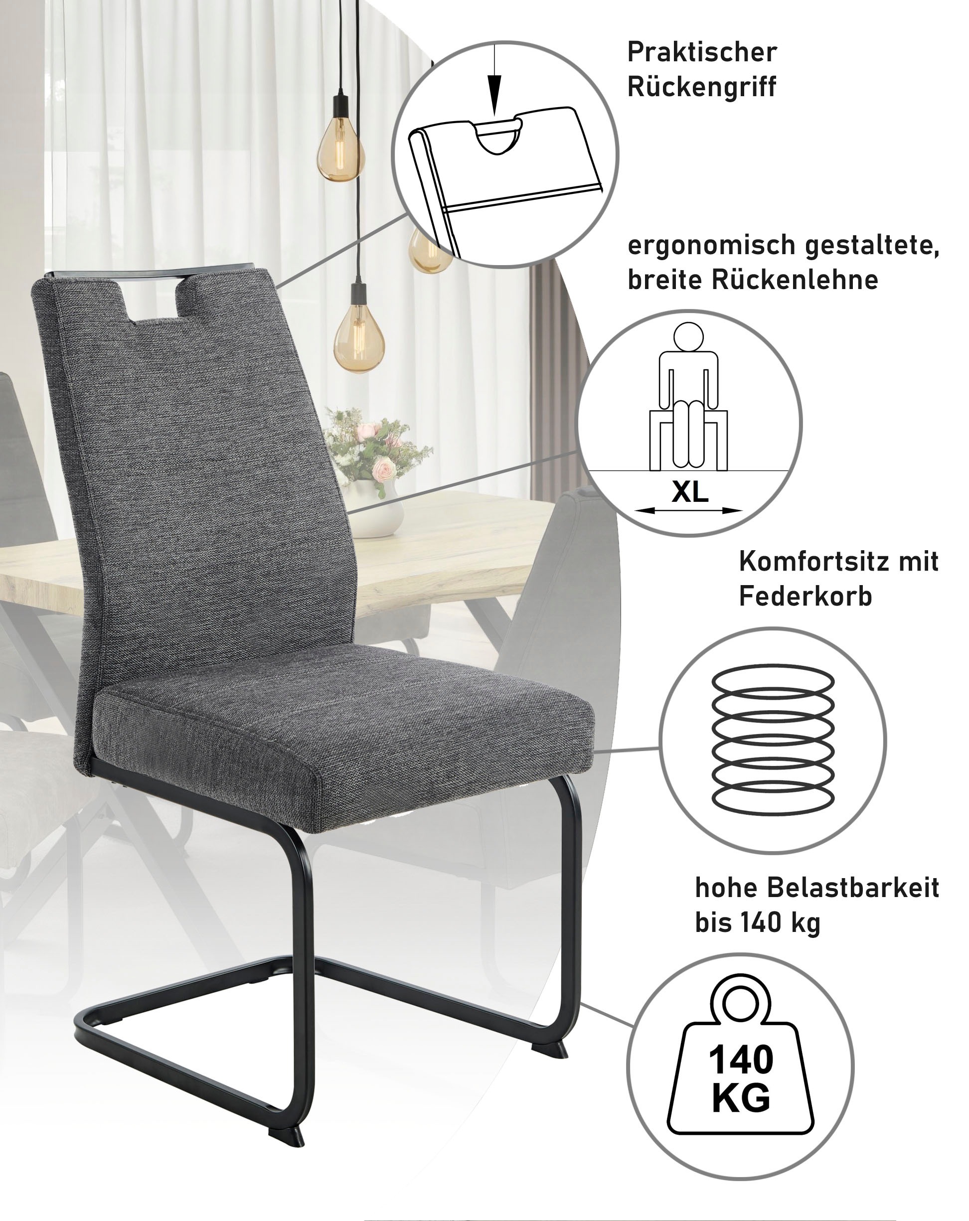 HELA Freischwinger »KERTIN« (Set) 1 Stk.