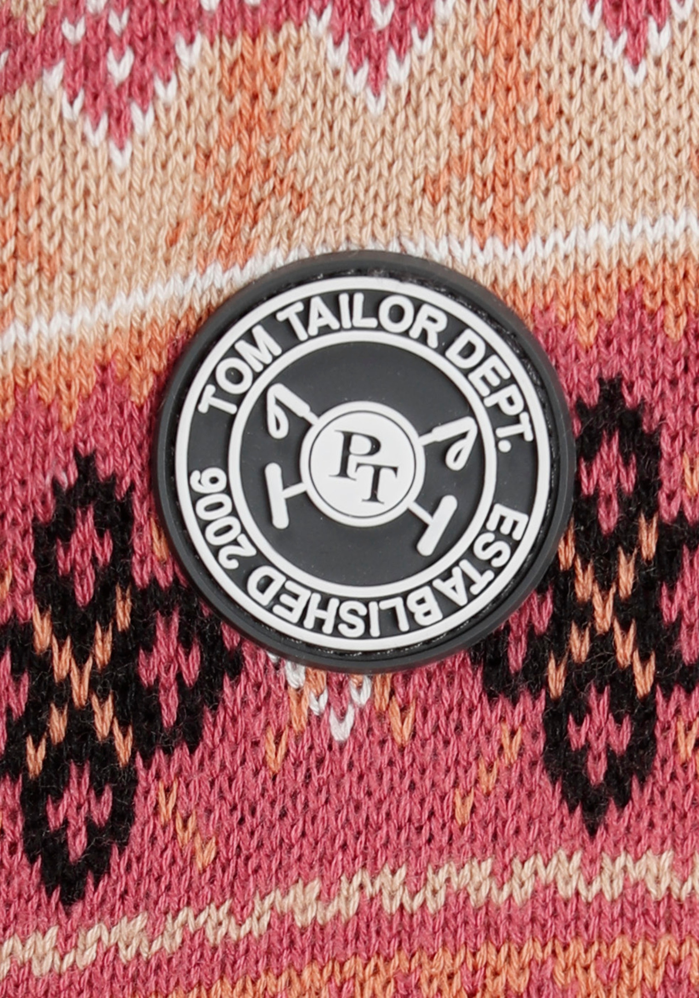 TOM TAILOR Polo Team Cardigan im tollen Norweger-Strickmuster