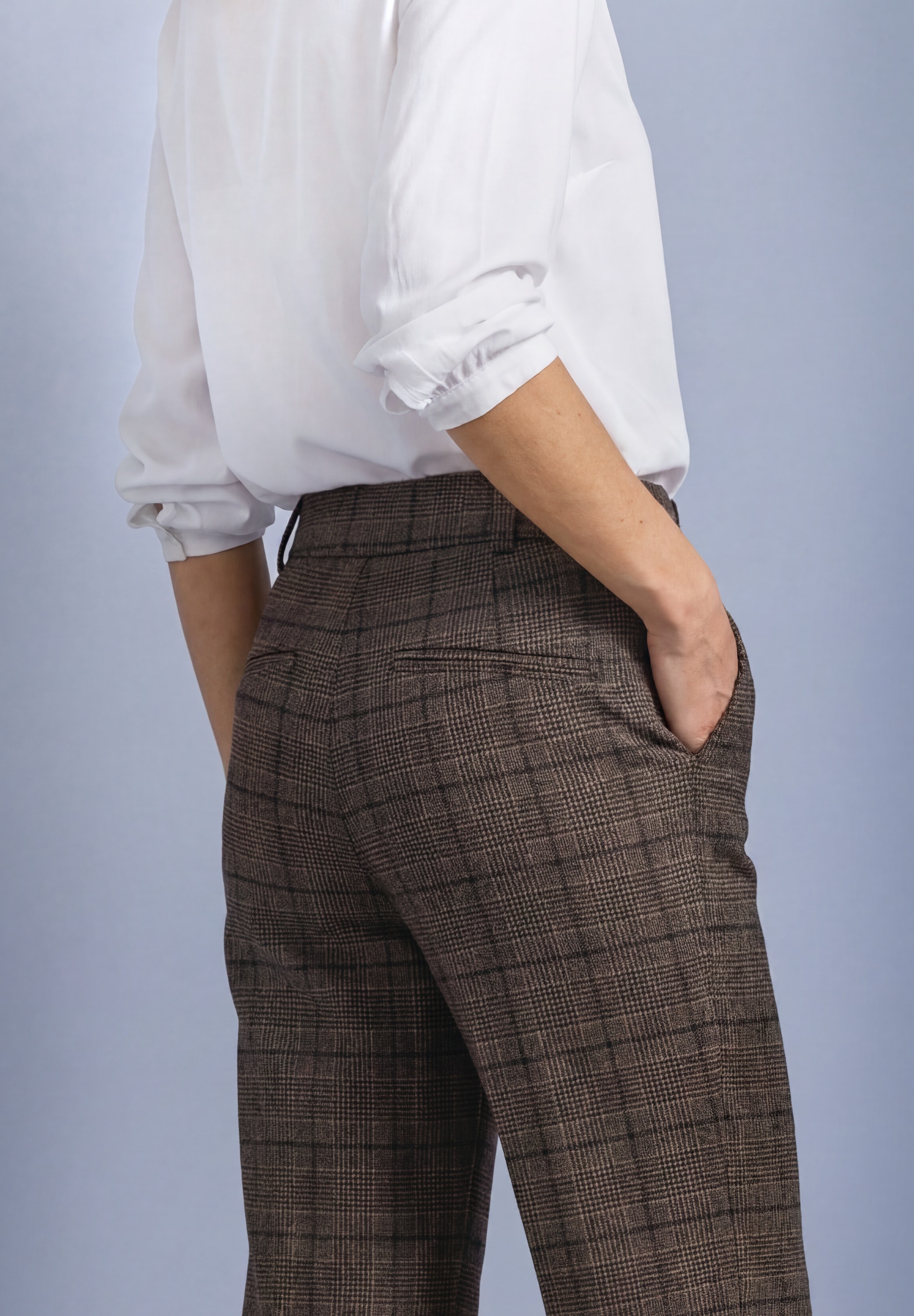 STREET ONE Stoffhose »Style Amalia«  mit Karomuster / mit Stretch