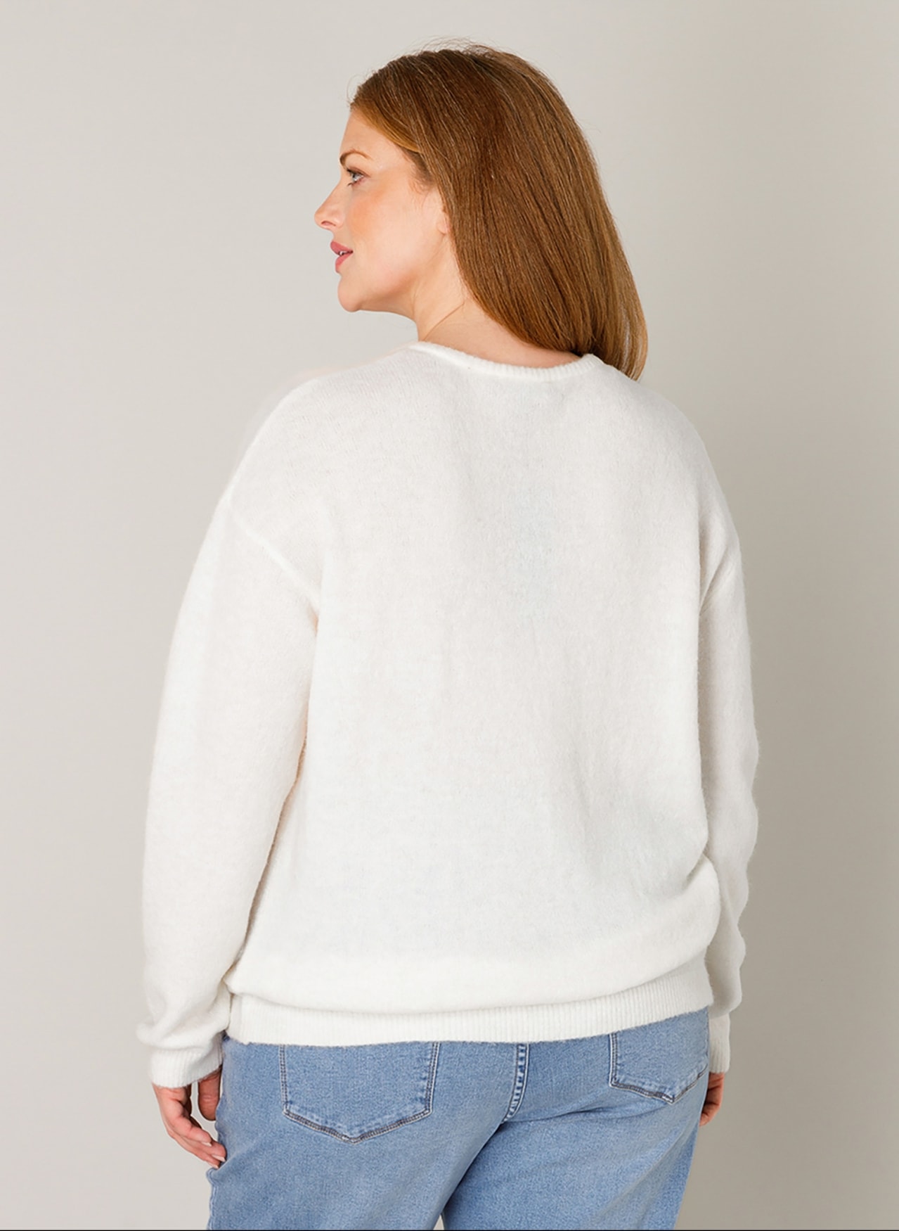 Base Level Curvy Cardigan »Yulia«, mit Woll-Anteil und Knopfleiste