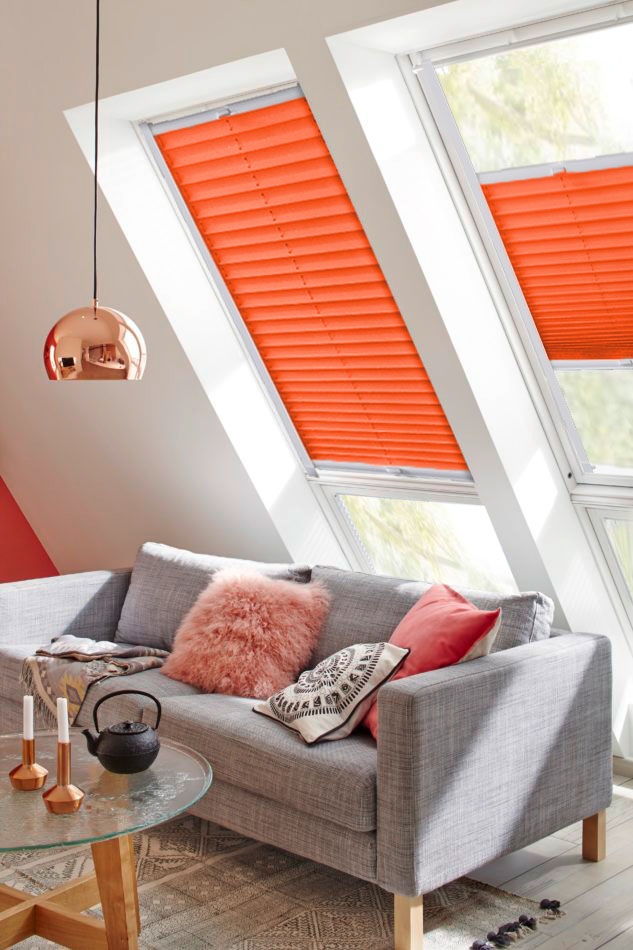 sunlines Dachfensterplissee »StartUp Style Crepe«, Lichtschutz, verspannt, mit Führungsschienen