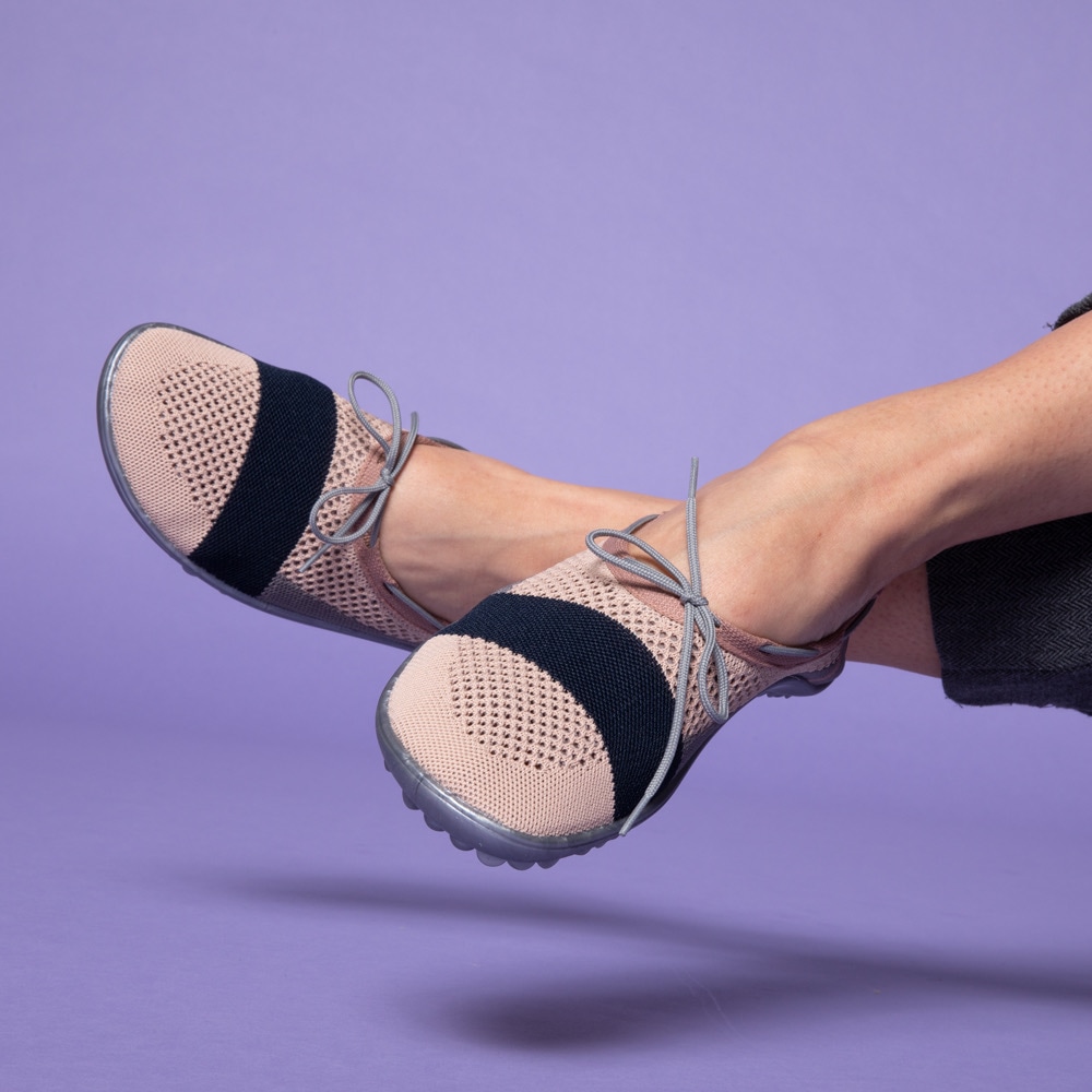 Leguano Barfußschuh »STLYE«, Ballerina, Slipper, Bequemschuh mit Schleife