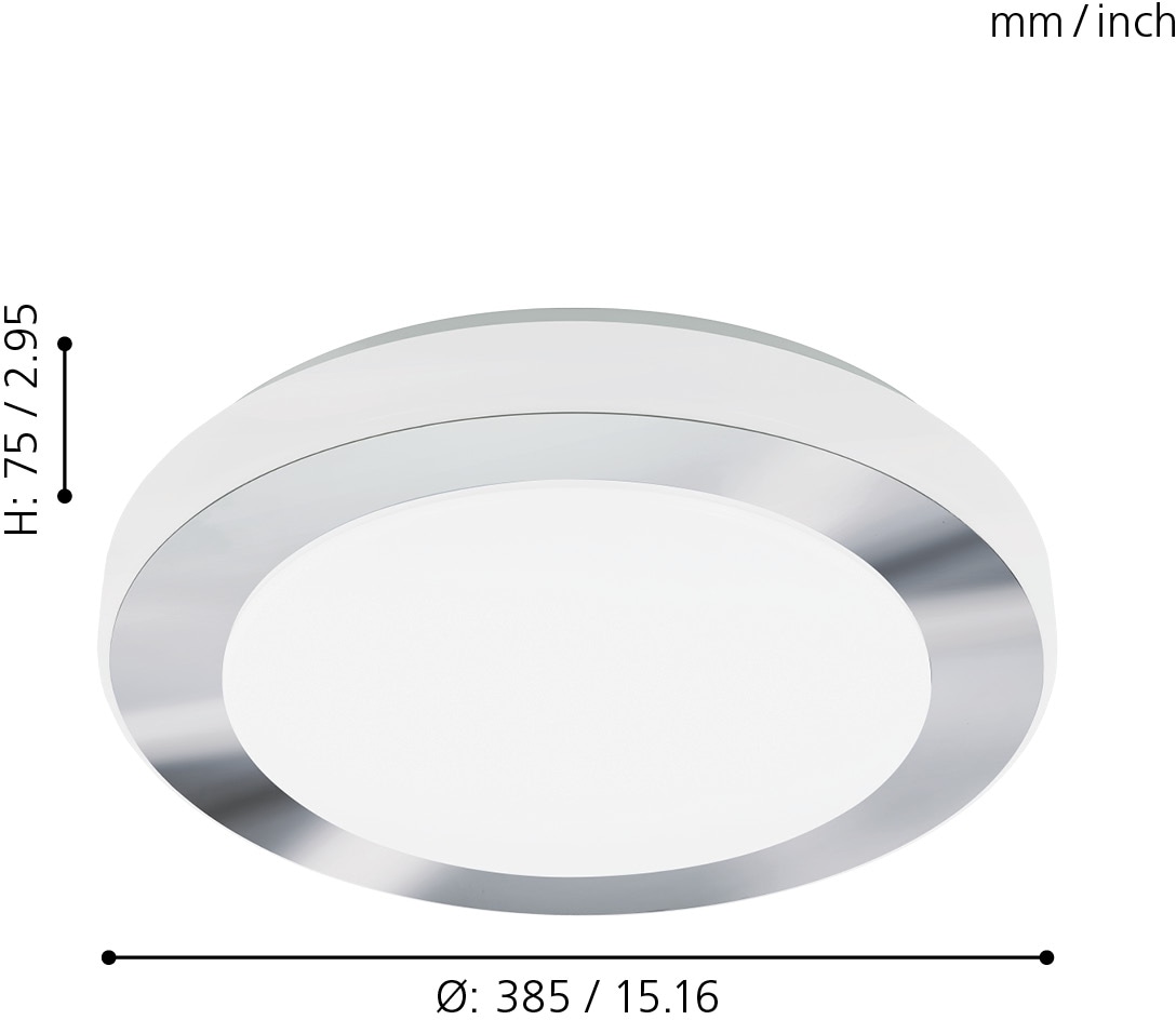 EGLO LED Deckenleuchte »LED CARPI«, 1 flammig, Leuchtmittel LED-Board | LED fest integriert