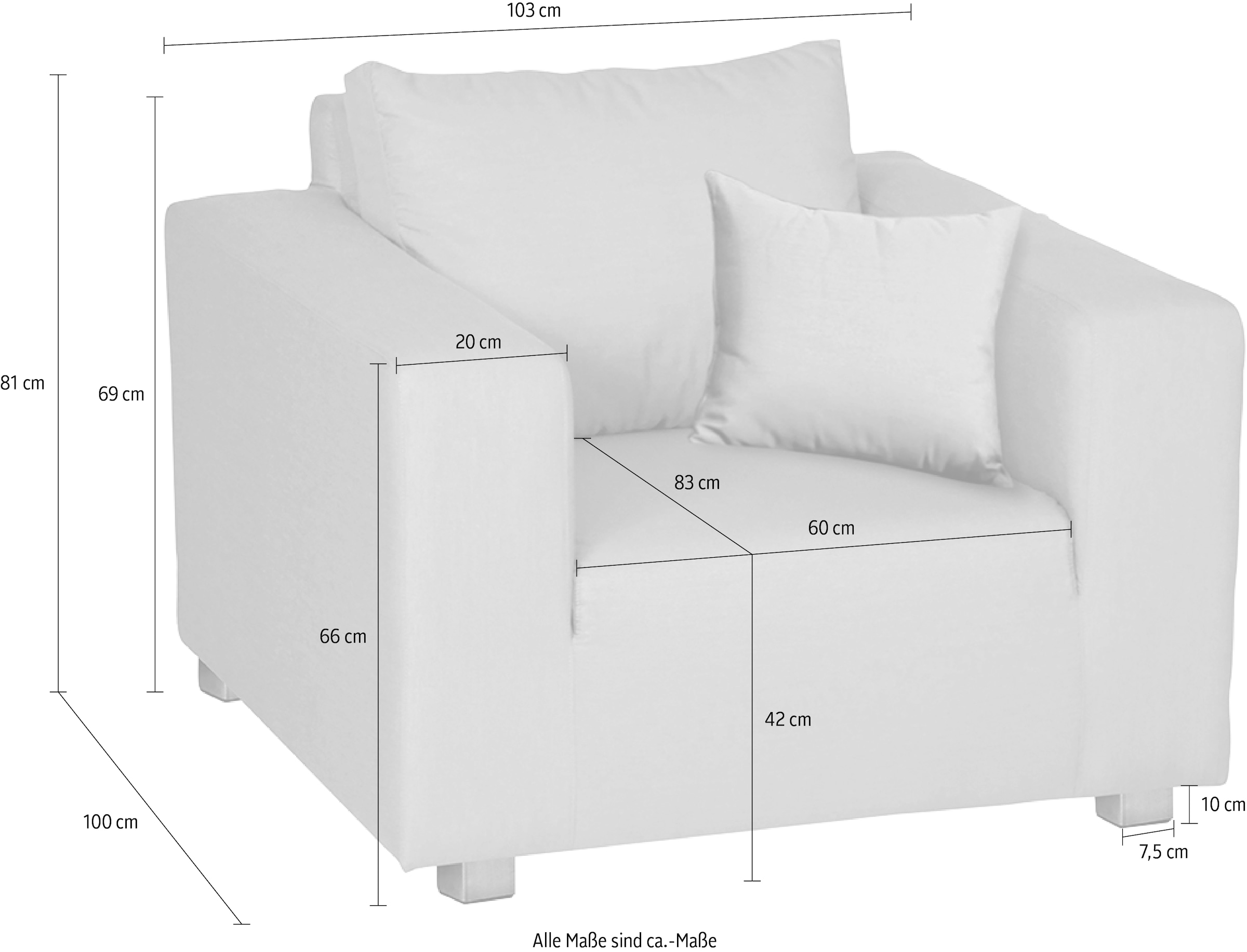 online | Outdoor Sessel Garantie Jahren XXL für beständig geeignet, Fink mit »CARLO«, UV 3 kaufen