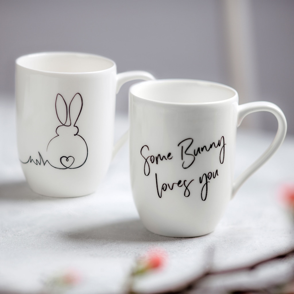 Villeroy & Boch Becher »Kaffeebecher Ostern Statement 280 ml 2er Set weiß«
