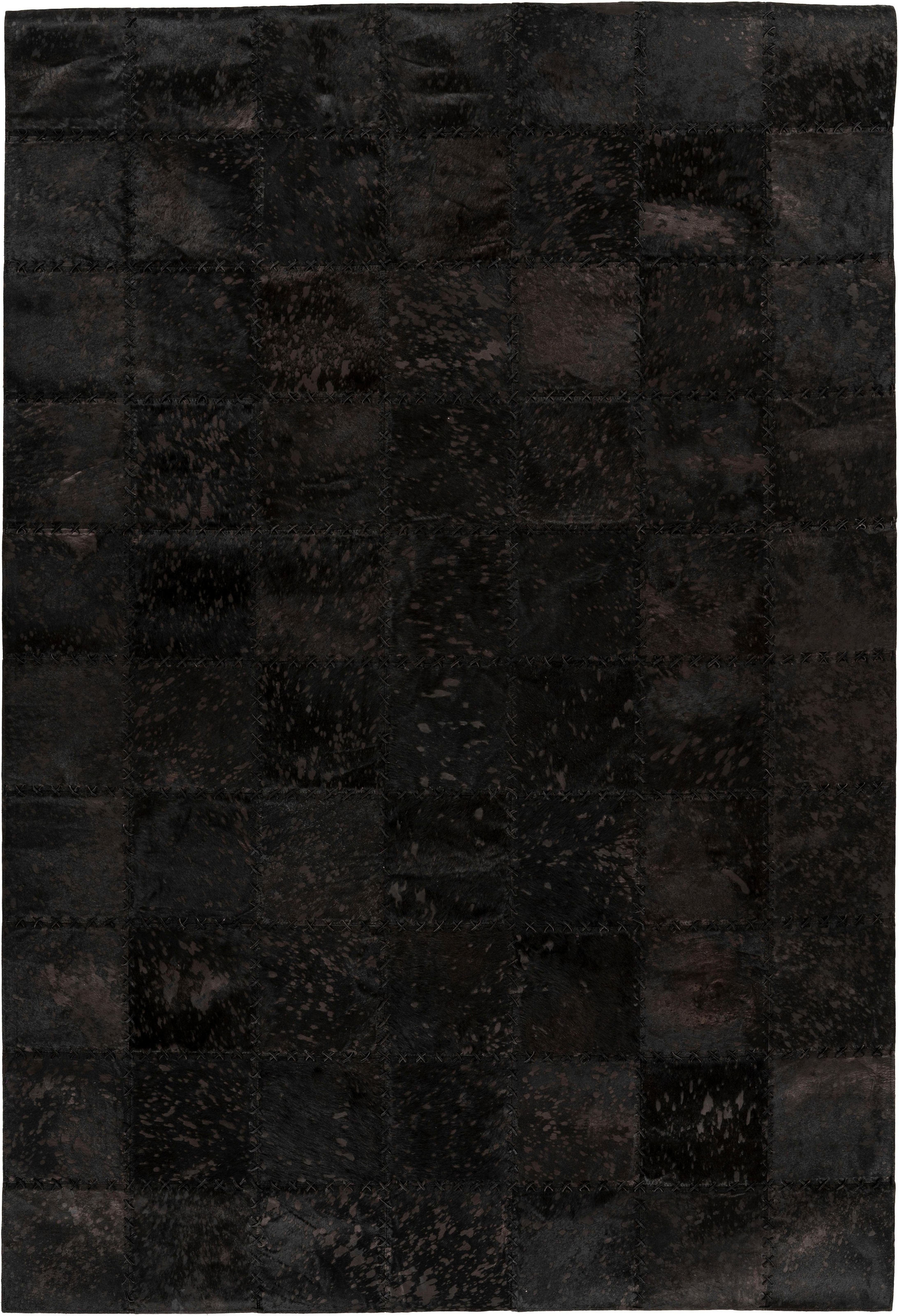 calo-deluxe Fellteppich »Rankel 205 Lederteppich«, rechteckig, 5 mm Höhe, farbige Patchwork Unikate, echtes Rinderfell, Wohnzimmer