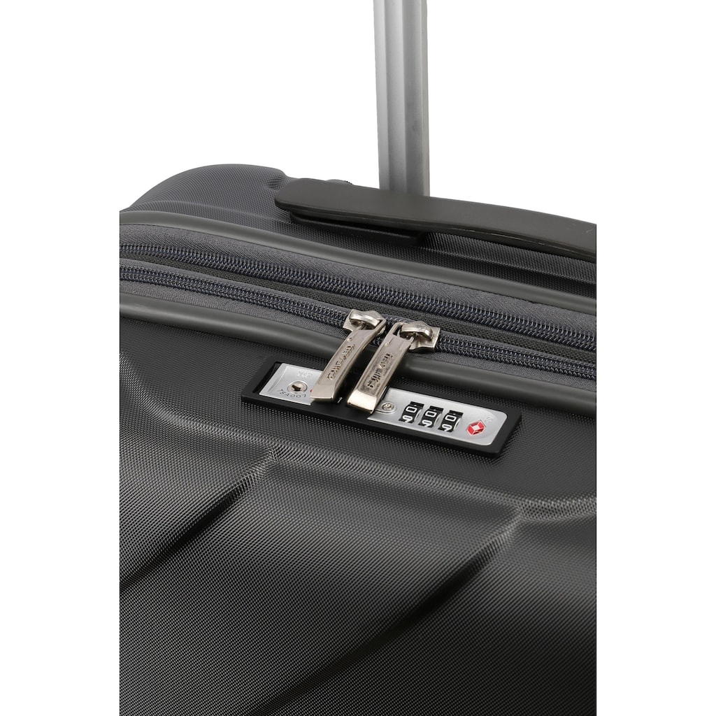 travelite Hartschalen-Trolley »Kalisto, 76 cm, anthrazit«, 4 Rollen