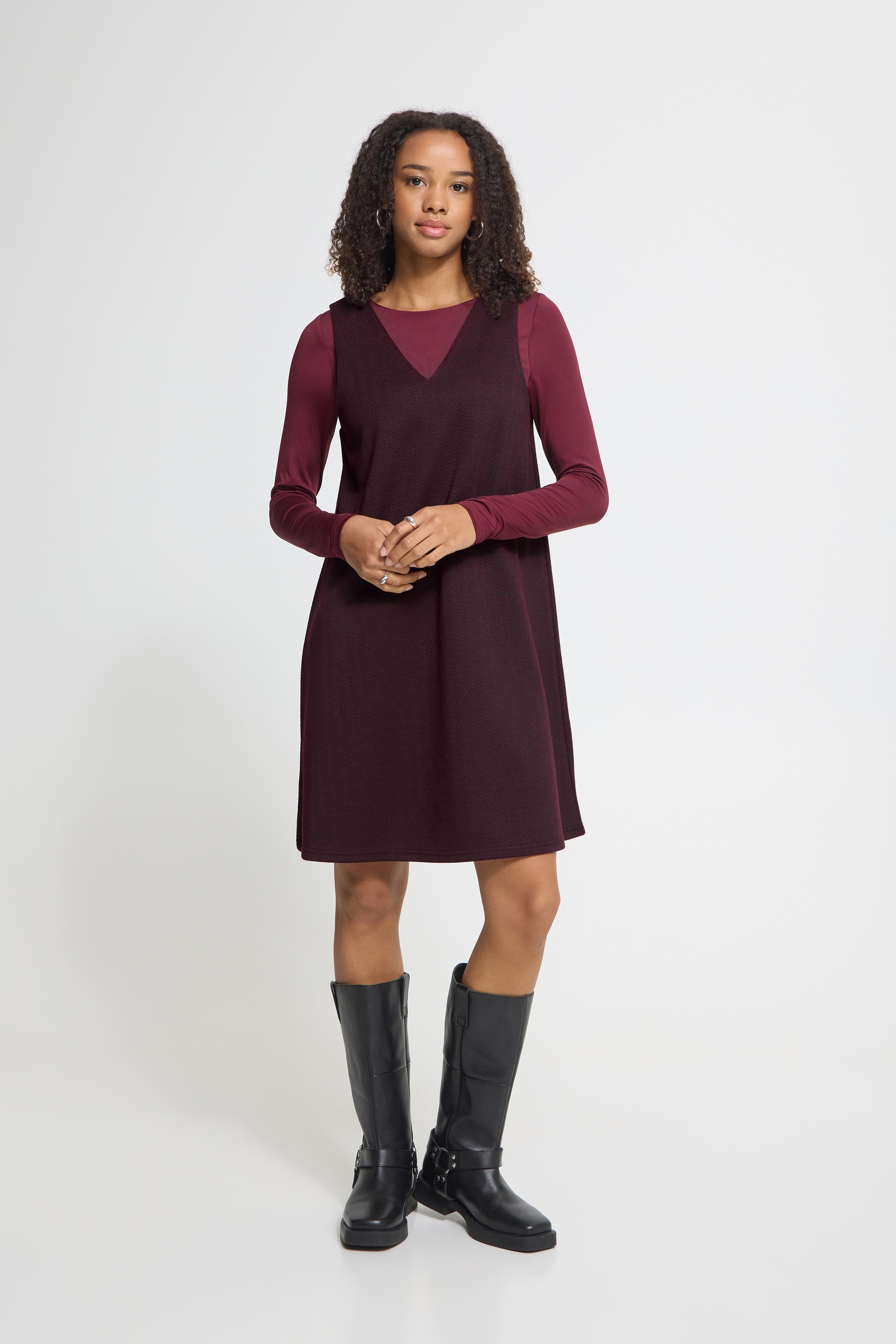 Ichi Midikleid »Damen Freizeitkleid IHKATE«