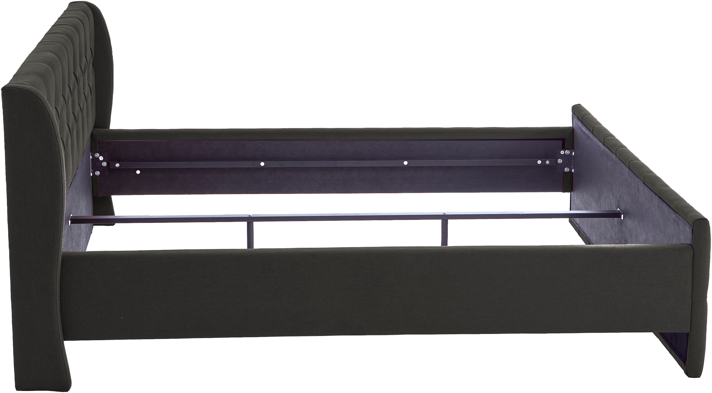 ATLANTIC home collection Polsterbett »TAMINA mit Chesterfieldoptik im Kopf- und Fußteil« in zwei Breiten und vier Farben erhältlich