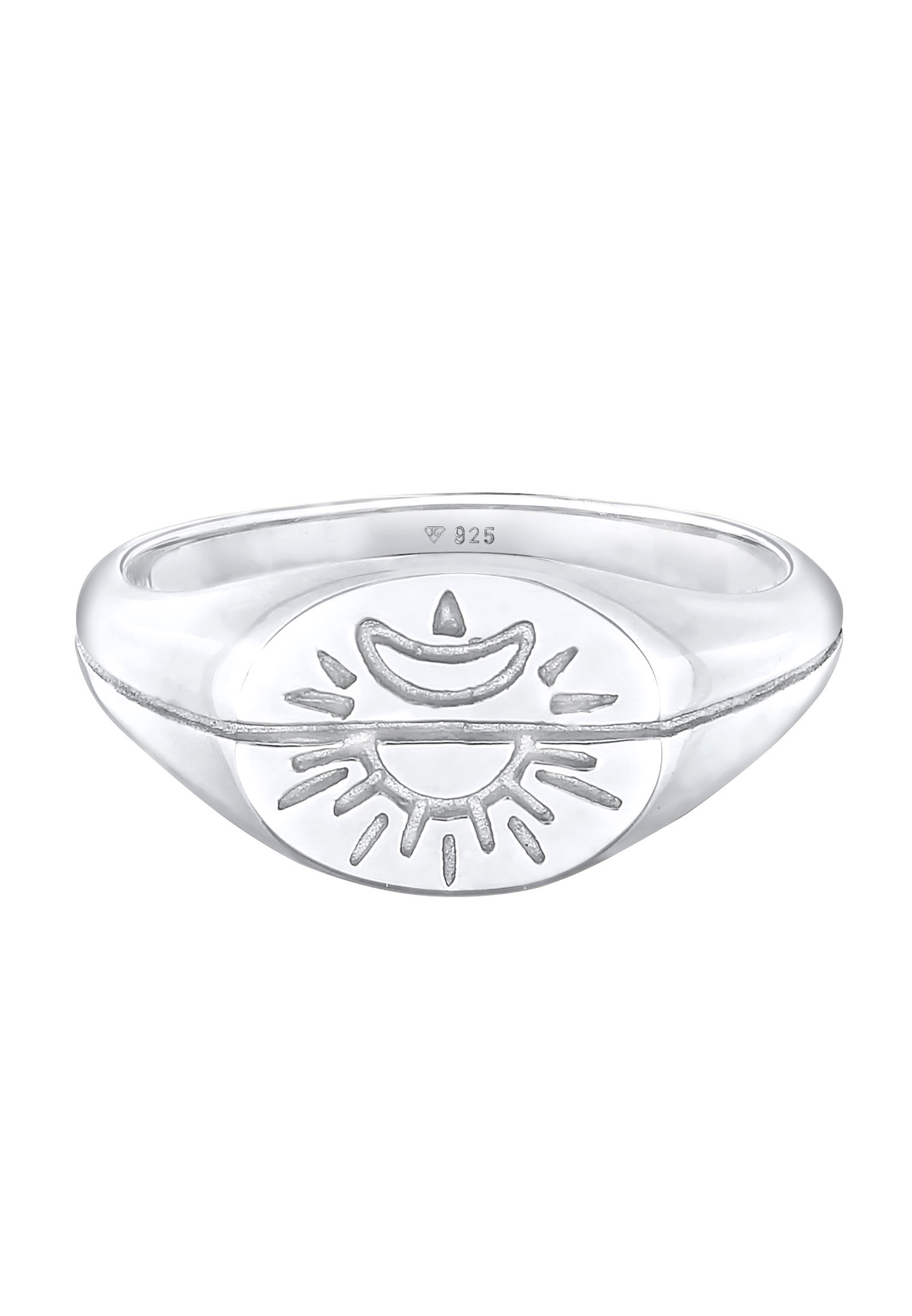 Elli Silberring »Ring Elli Sonne Mond 925 Silber«