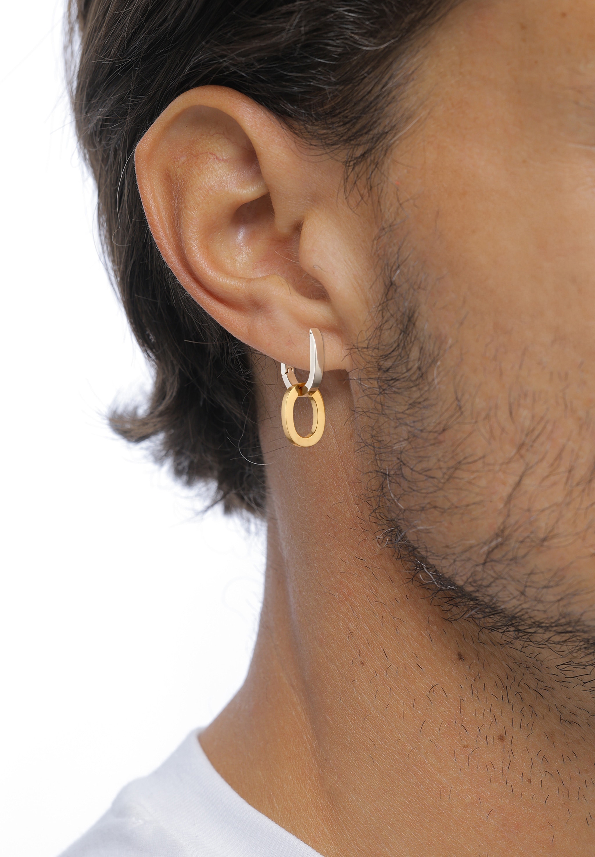 Kuzzoi Paar Creolen »Ohrringe Creole Bicolor 925 Sterling Silver«