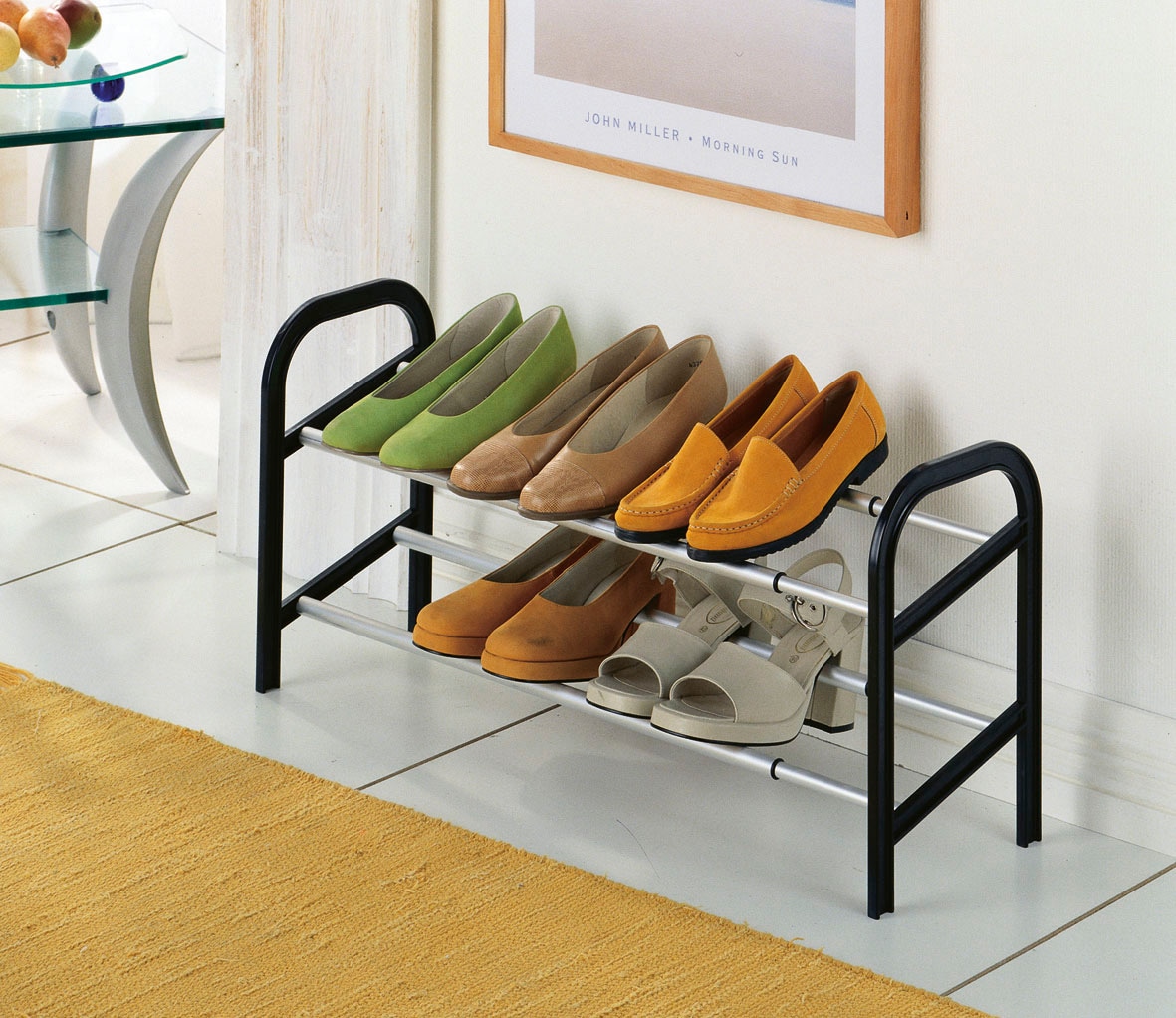 Ruco Schuhregal »breitenverstellbares Regal« Für bis zu 12 Paar Schuhe, aus hochwertigem Aluminium, Made in Germany