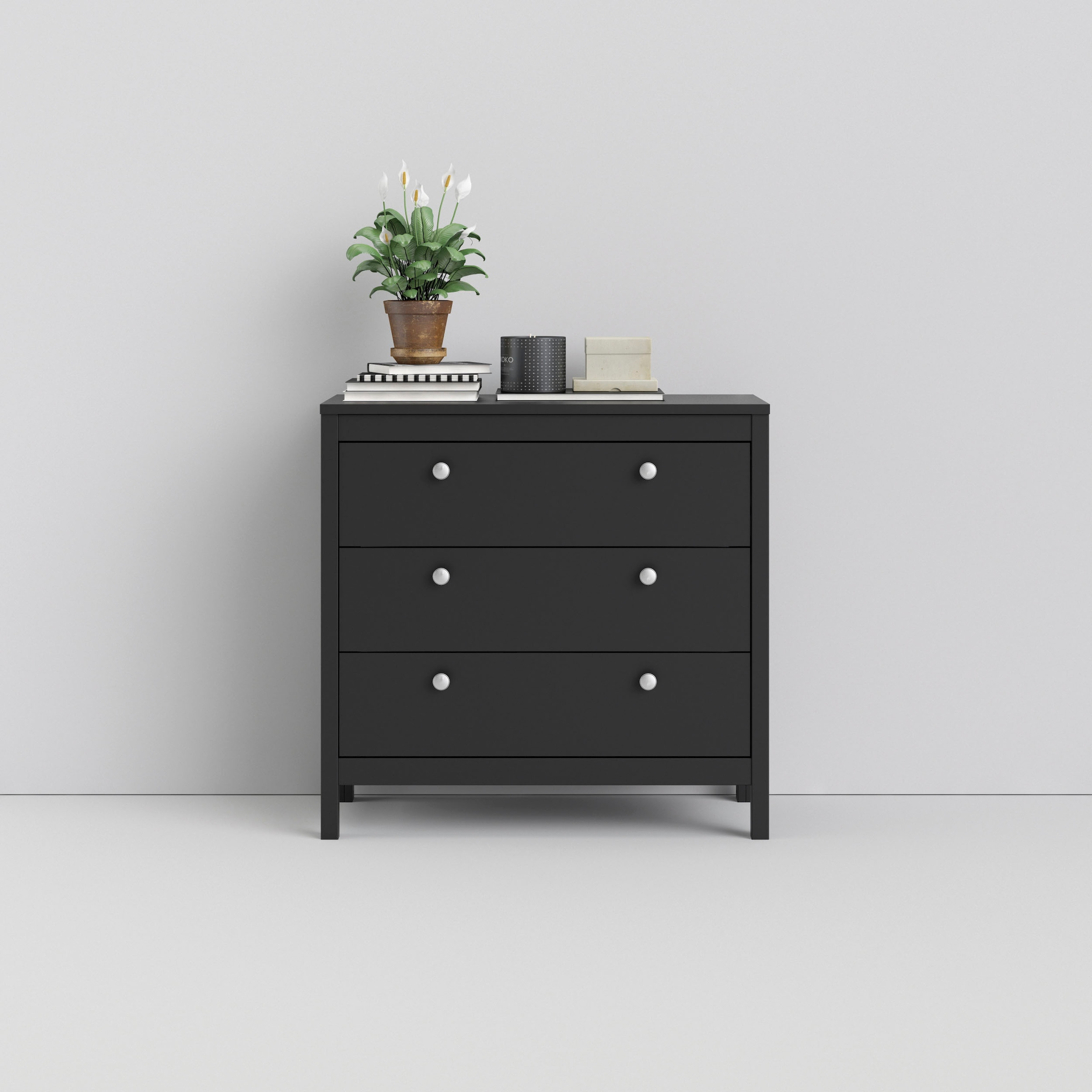 Home affaire Kommode »Madrid, Aufbewahrung, Schubladenschrank, Stauraum«, mit 3 Schubladen, Breite 82,3 cm