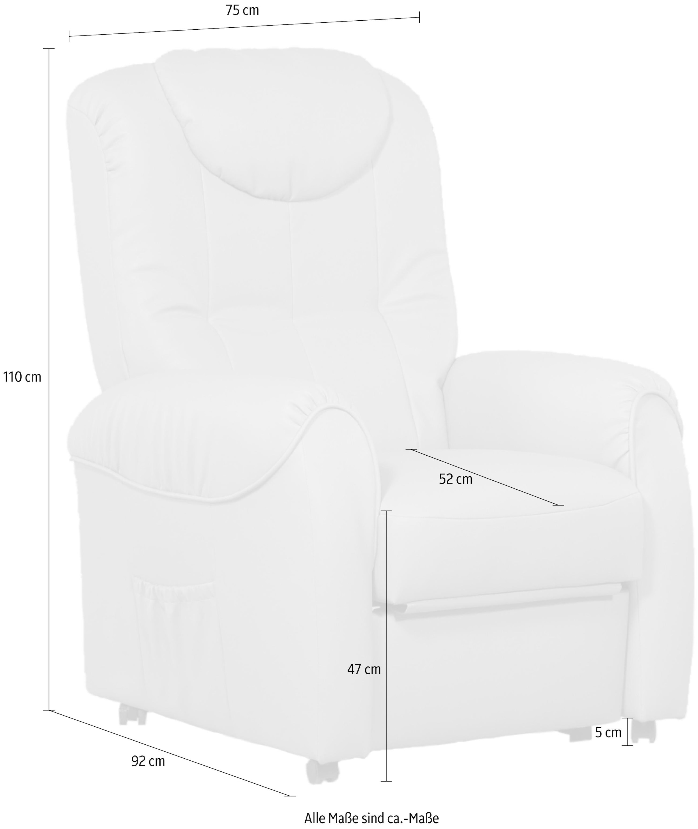 sit&more TV-Sessel »Bastian«, wahlweise manuell Motor verstellbar Aufstehhilfe oder bequem mit kaufen und