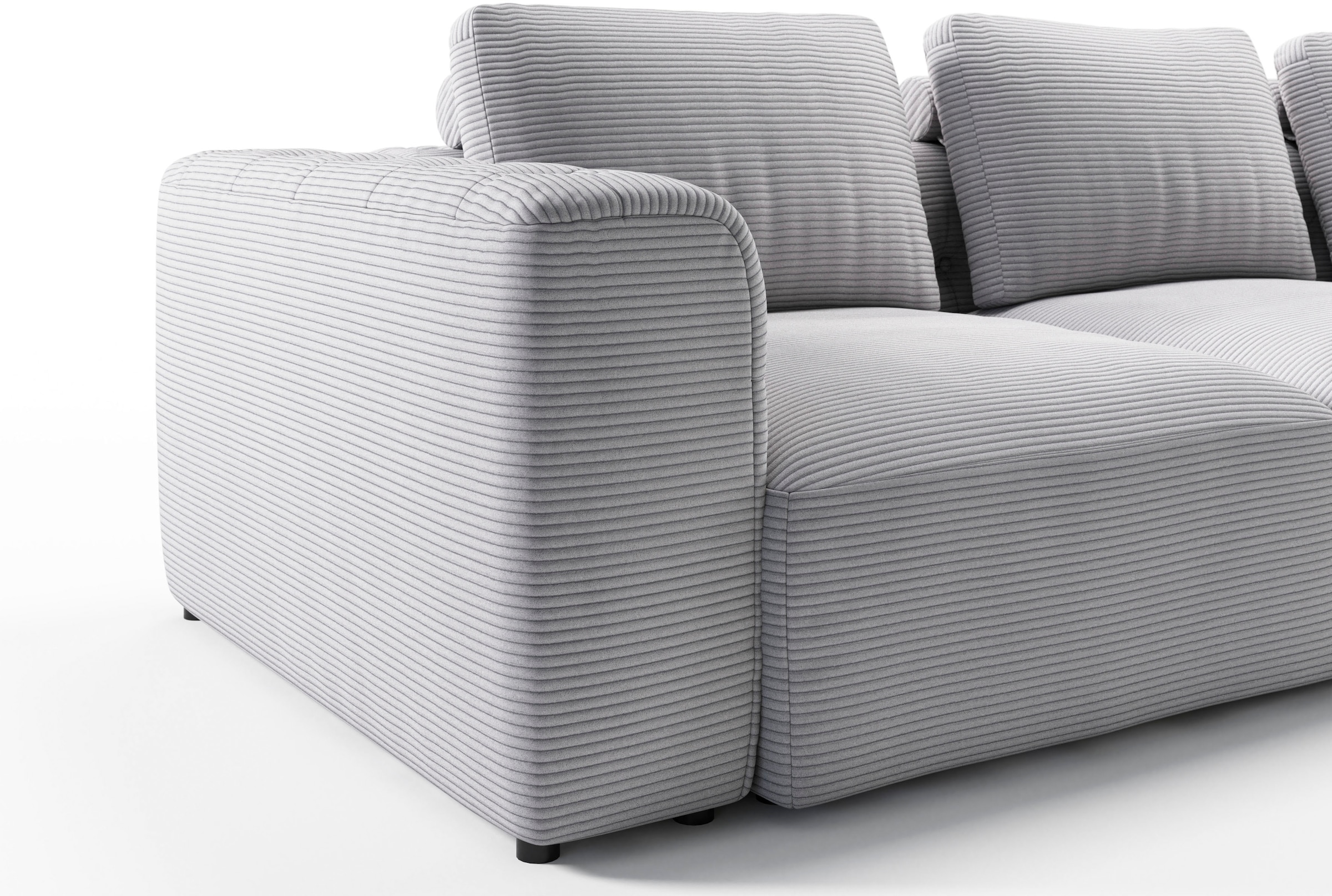 RAUM.ID 2,5-Sitzer »Cushid«, Modulsofa, bestehend aus 2 Teilen, Breite 268 cm