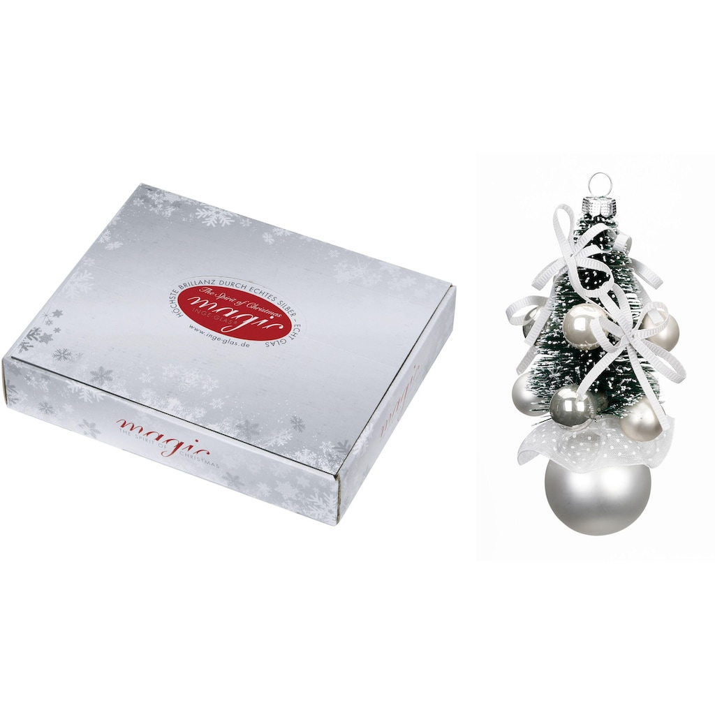 MAGIC by Inge Christbaumschmuck »Frosty Silver«, (Set, 3 tlg.)