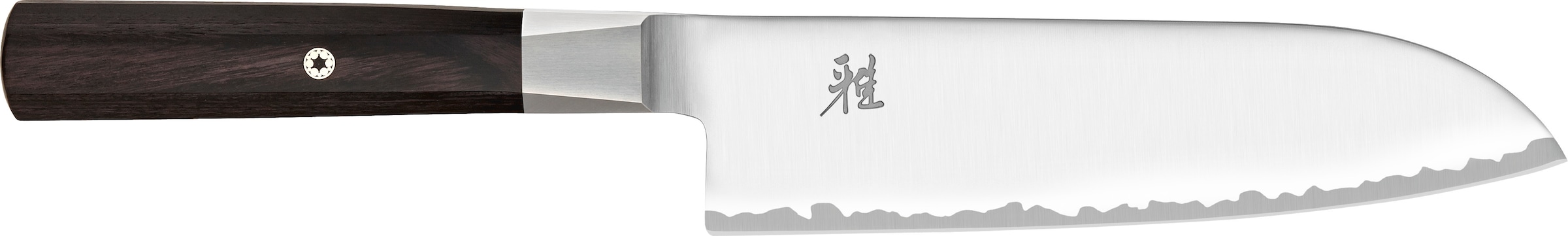 MIYABI Santokumesser "MIYABI 4000FC" Klingenlänge 18 cm, Griff aus Pakkaholz