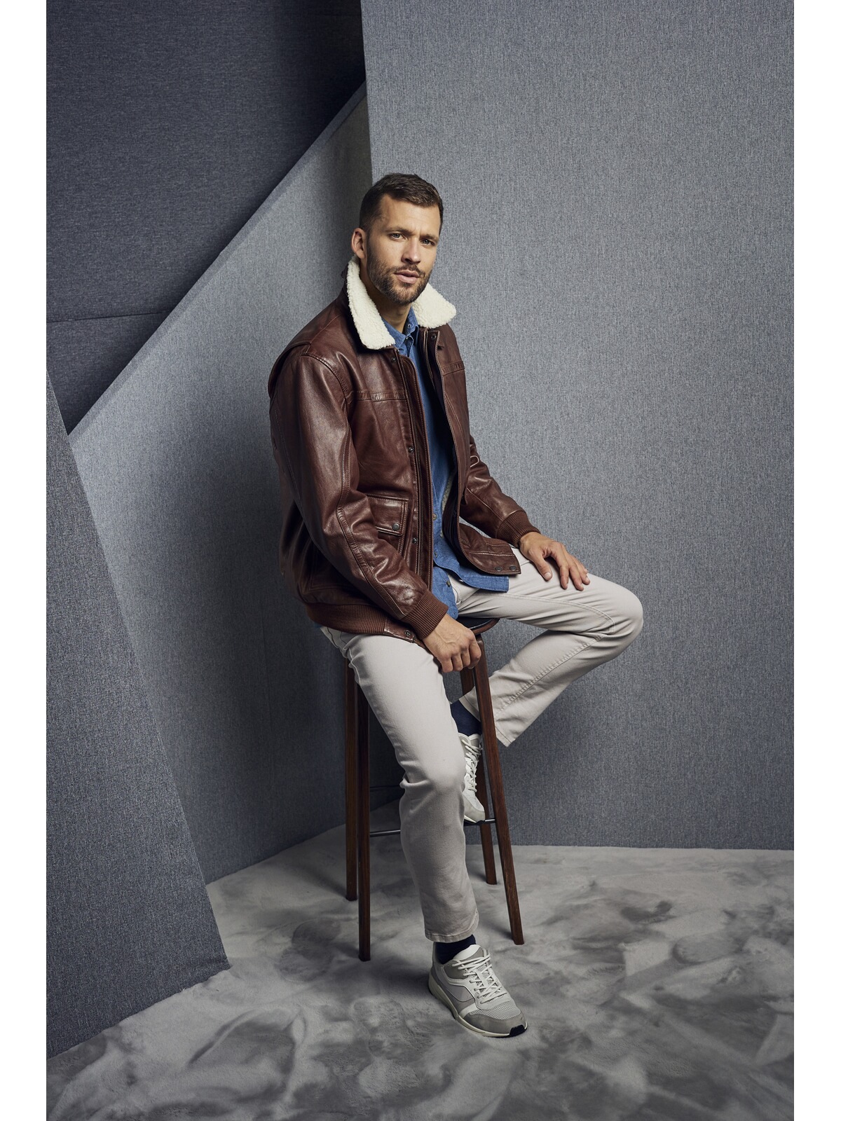 Babista Lederjacke »Lederjacke ZELVENTO«, (1 St.), mit wärmendem Teddyfutter
