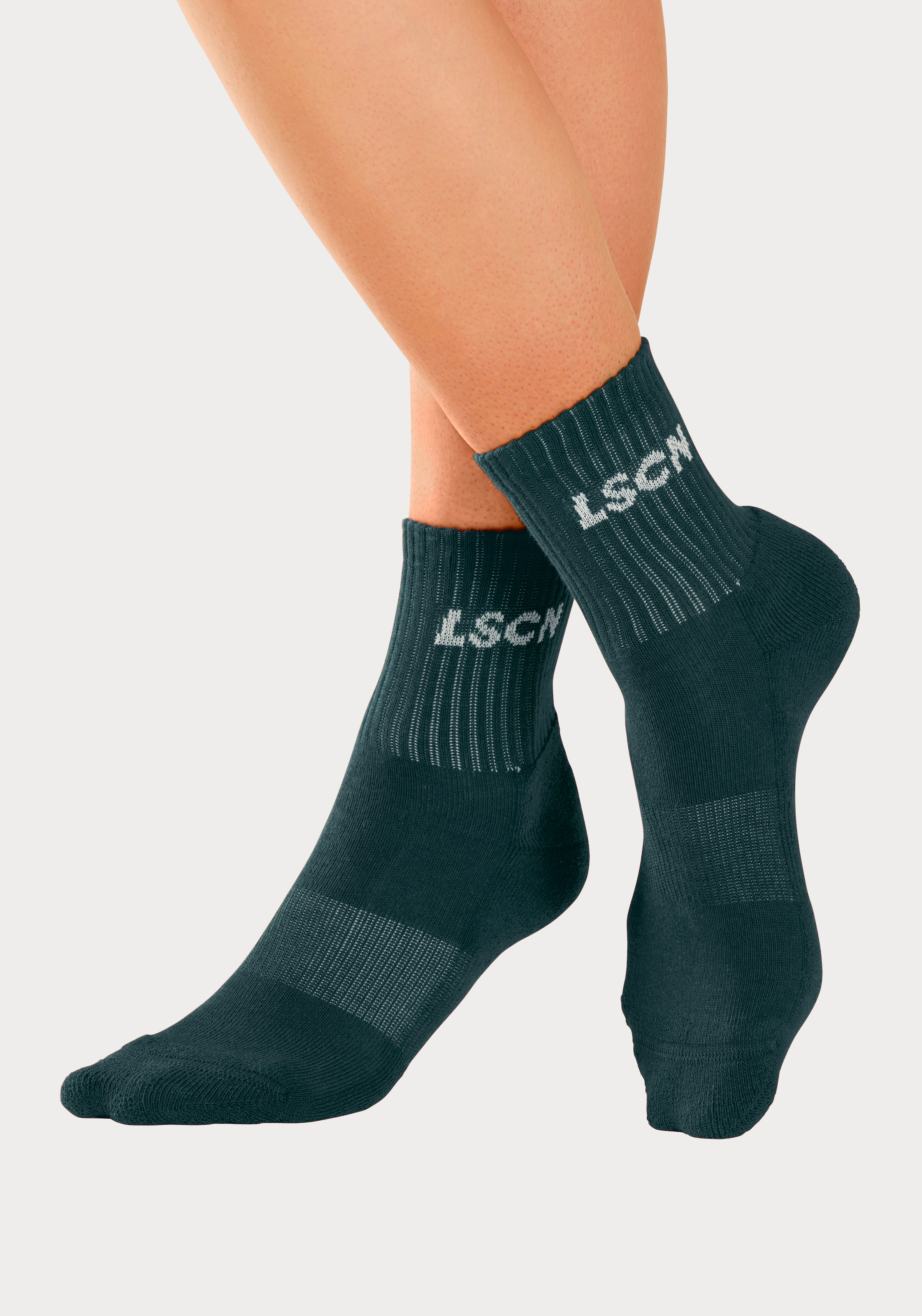 LSCN by LASCANA Tennissocken, (Packung, 2 Paar), mit Halbfußfrottee