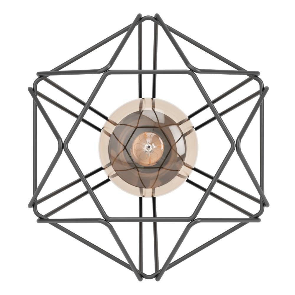 EGLO Tischleuchte »TARBES«, 1 flammig, Leuchtmittel E27 | ohne Leuchtmittel, Nachttischlampe, Esszimmer, Flur, Drahtgeflecht, 1flammig, 9x7x9cm
