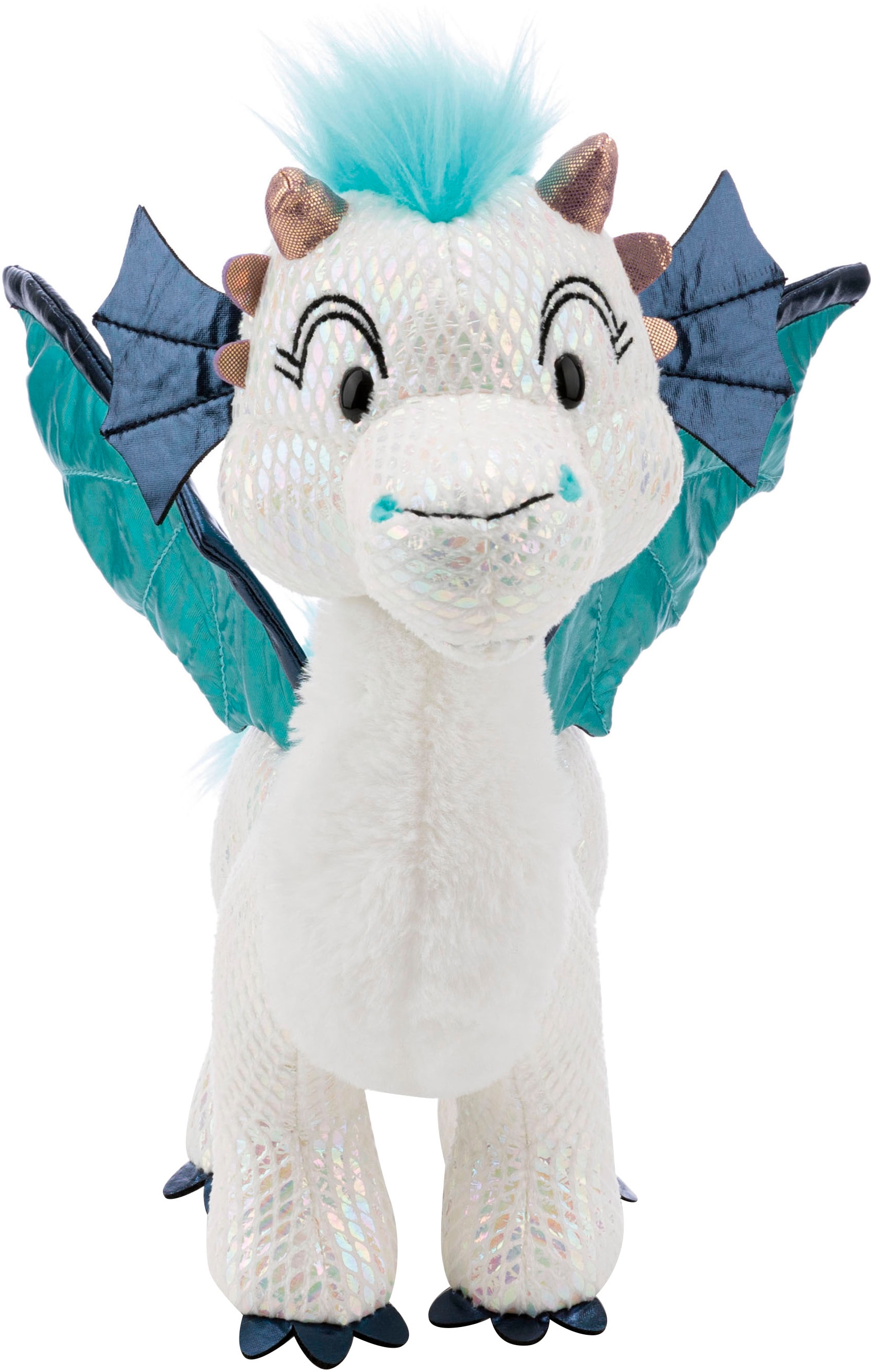 Nici Kuscheltier »Winter, Drache Zafura, 27 cm stehend« enthält recyceltes Material