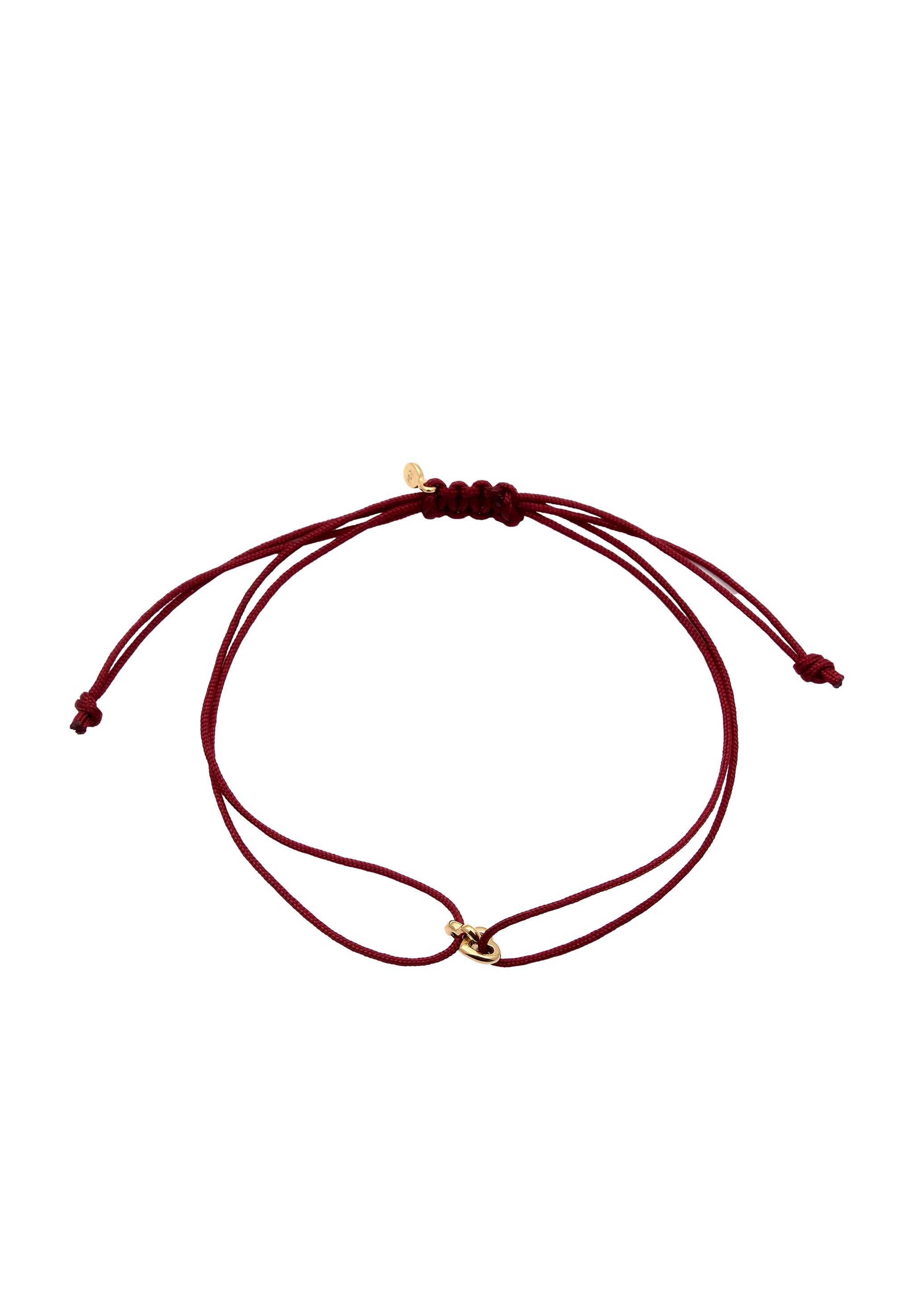 Elli Armkette »Armband Nylon mit Herz 925 Sterling Silber«