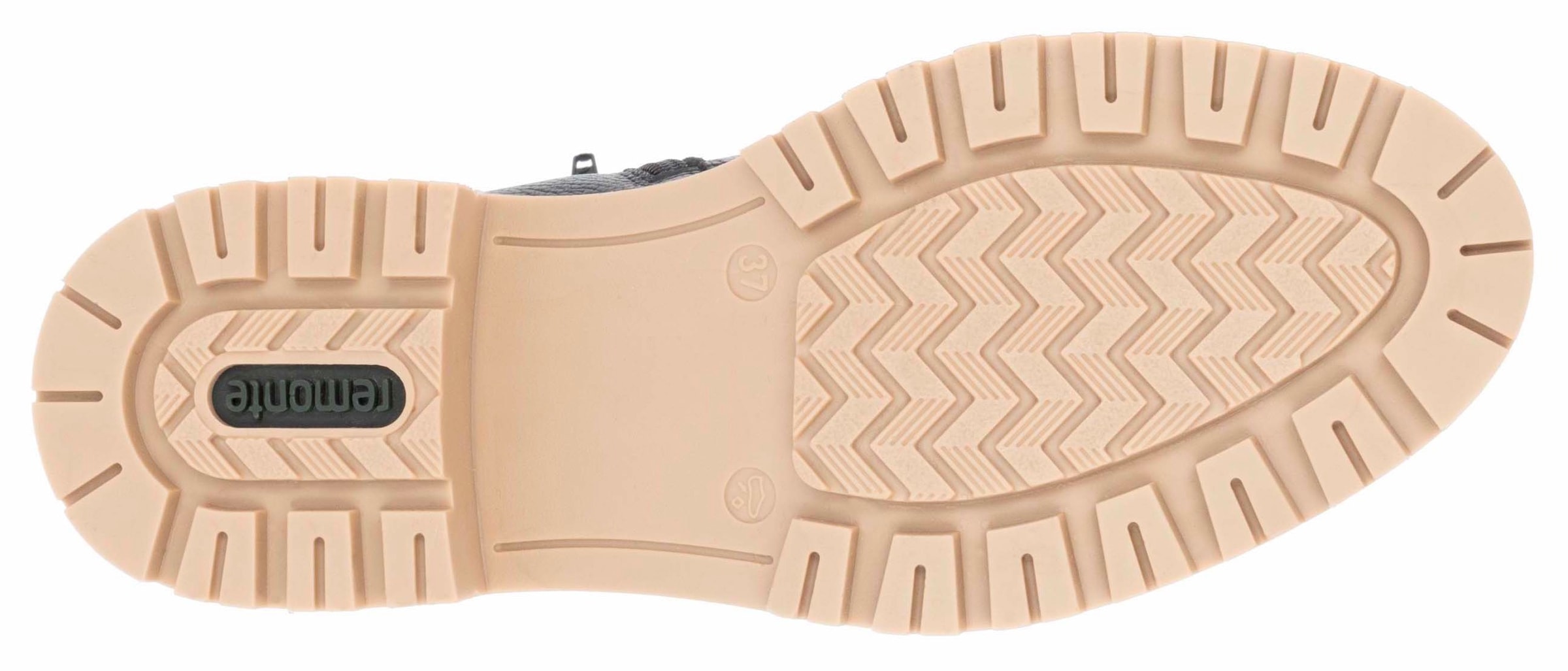 Remonte Winterboots, Blockabsatz, Winterstiefelette, Schnürboots mit Zierreißverschluss
