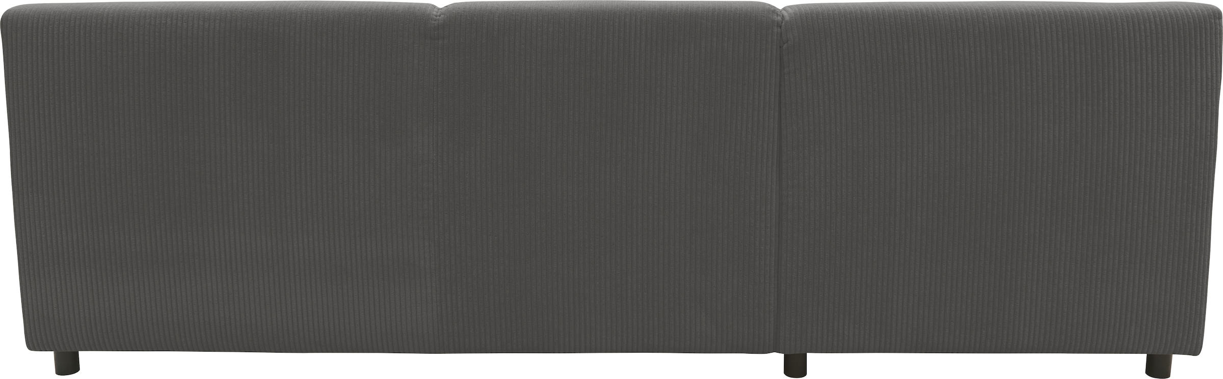 DOMO collection Ecksofa »Turah 2, L-Form, in Cord u. wasserabweisender Microfaser, Federkern«, B/T/H: 241/146/79 cm, incl. Zierkissen, wahlweise mit Bettfunktion
