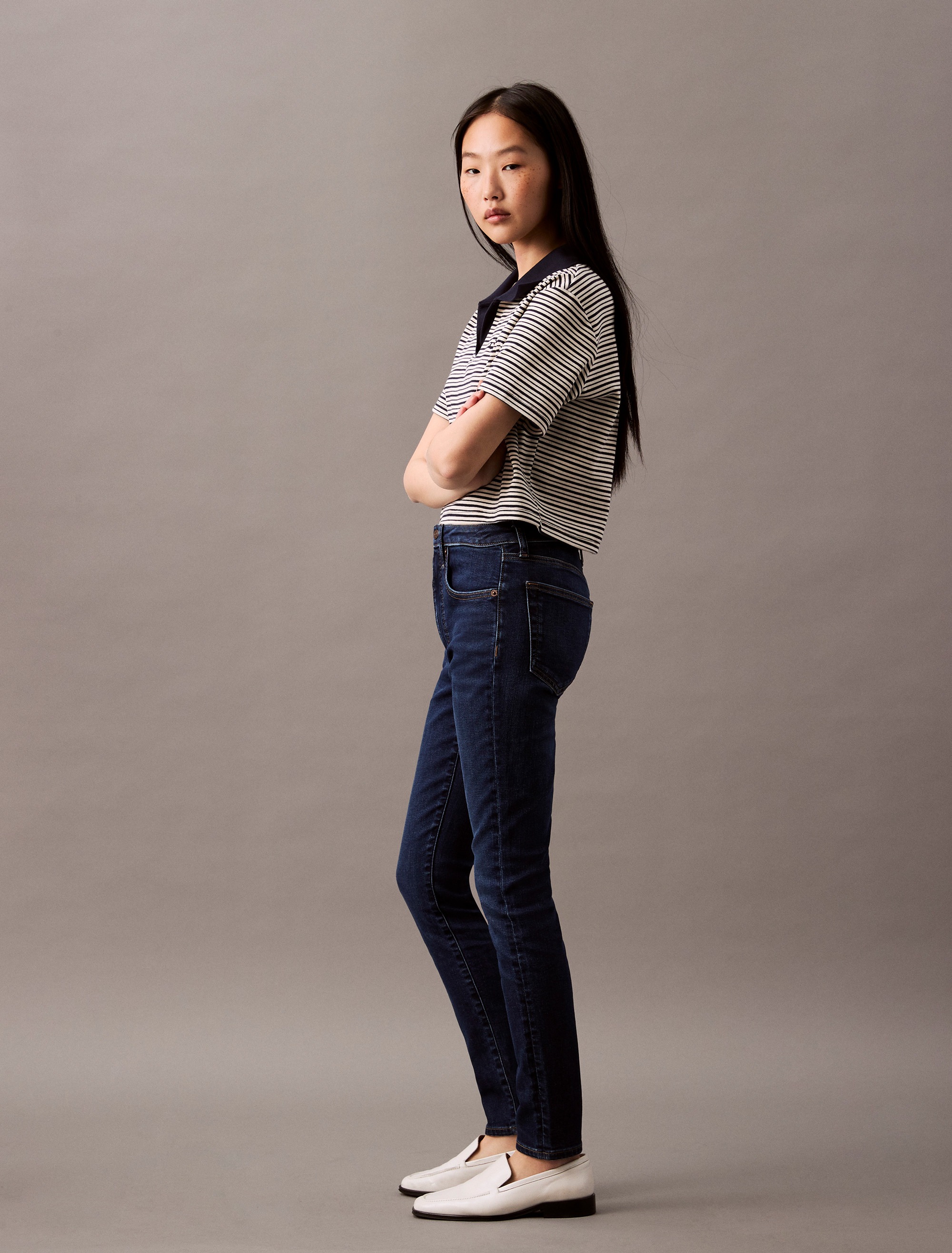 Calvin Klein Jeans Skinny-fit-Jeans »MID RISE SKINNY«, Mit Gürtelschlaufen