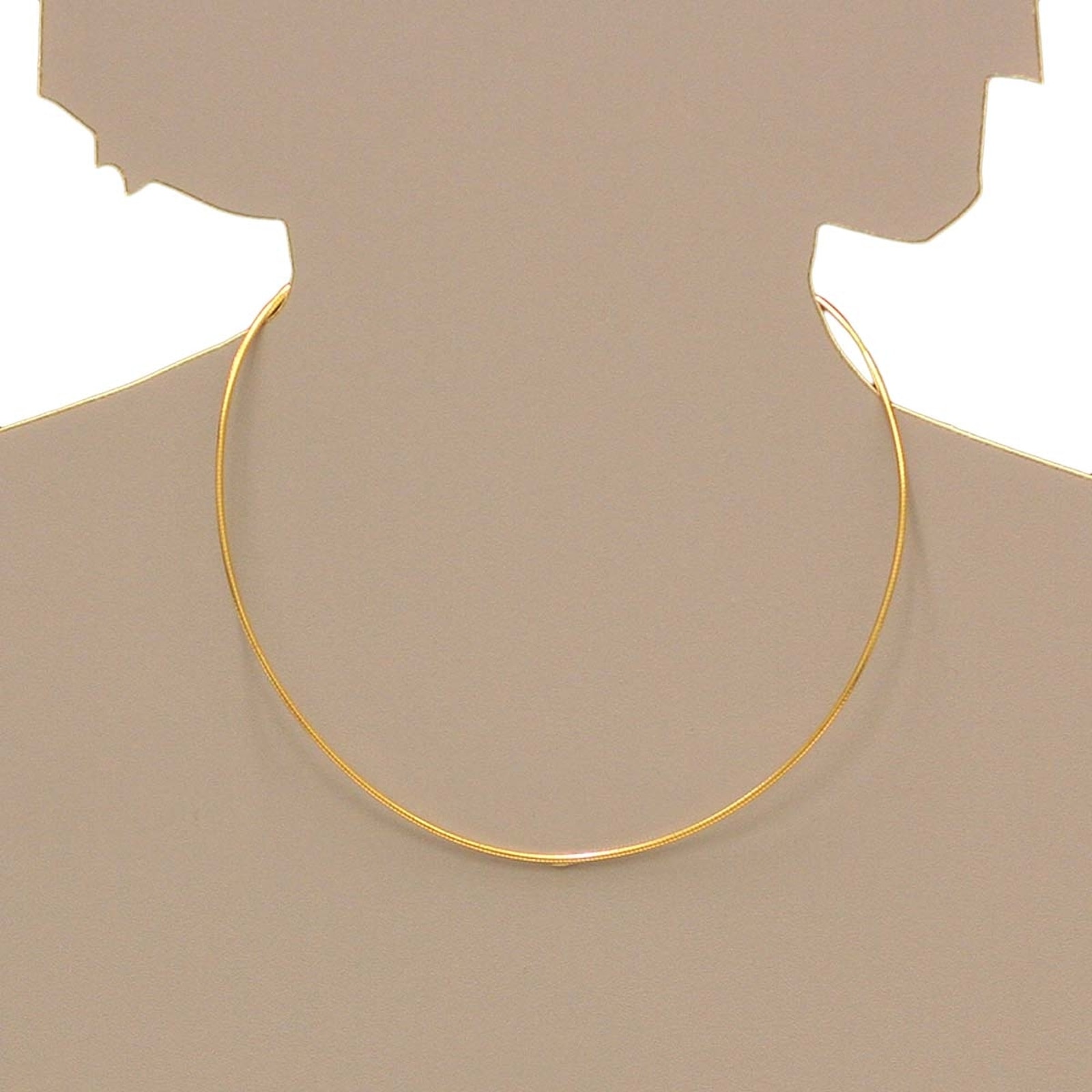 OSTSEE-SCHMUCK Halsreif »- Omega 1,4 mm - Gold 585/000 - ,«