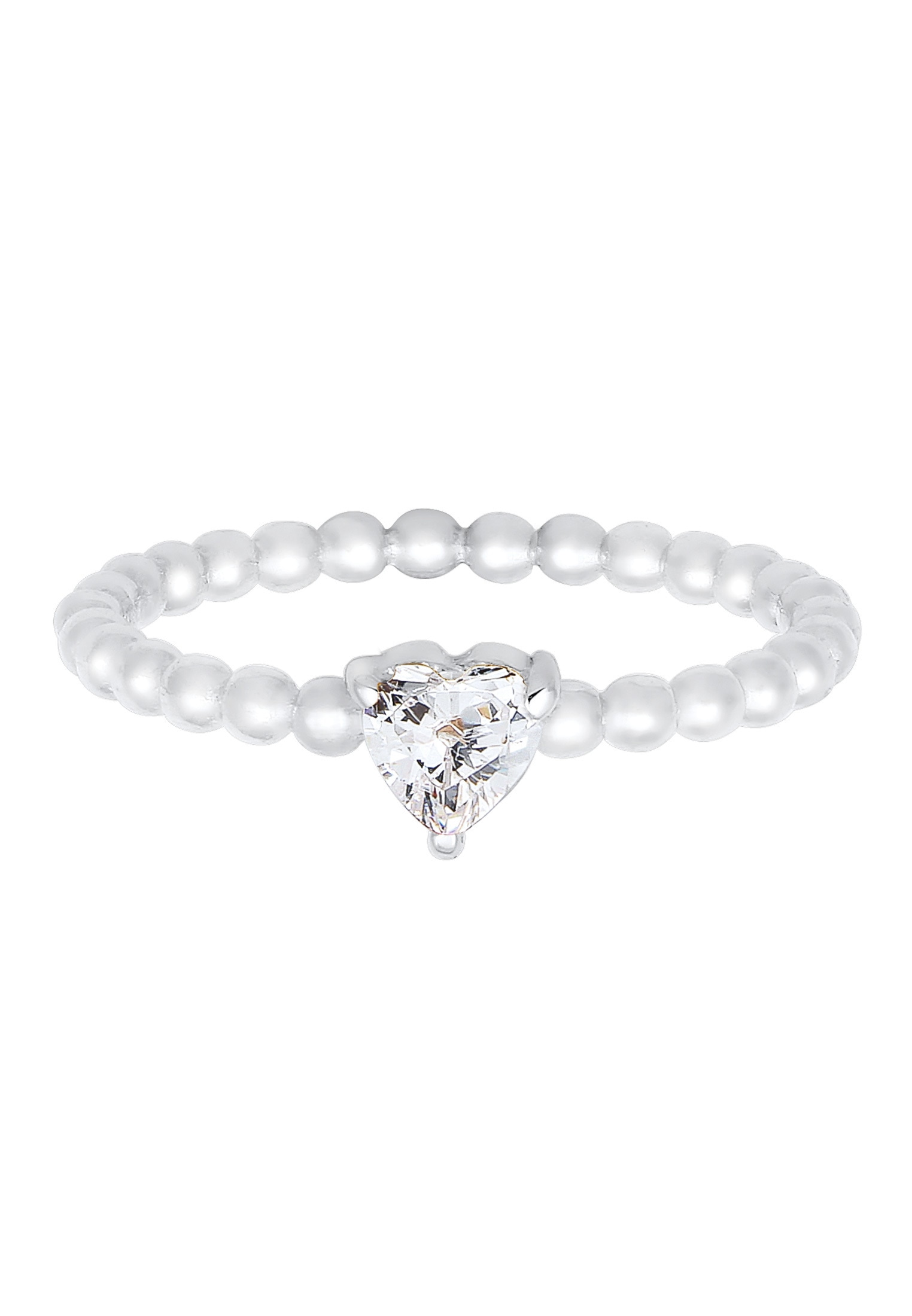 Elli Trauring »Ring Verlobungsring Herz Zirkonia Kristall 925 Silber«