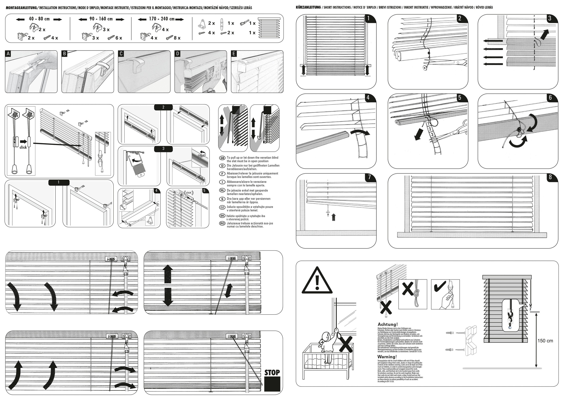 my home Jalousie »Aluminium-Jalousie zum Klemmen«, (1 St.), Bestseller mit über 900 4,5-Sterne-Bewertungen, mit Klemmhalter