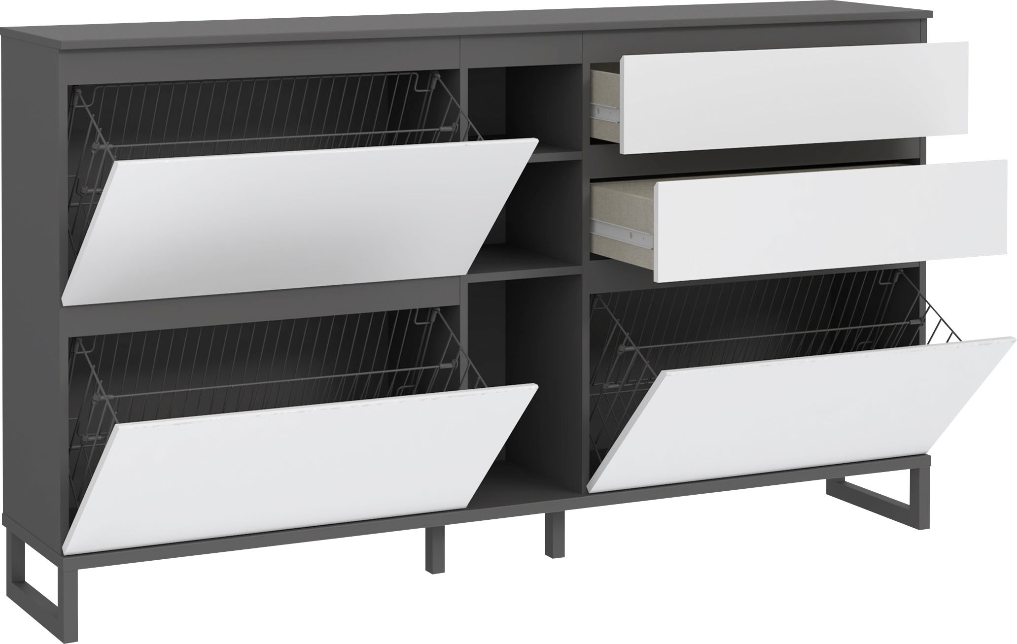 FORTE Schuhschrank »Quayle«, Schuhkipper, Breite 174,8cm