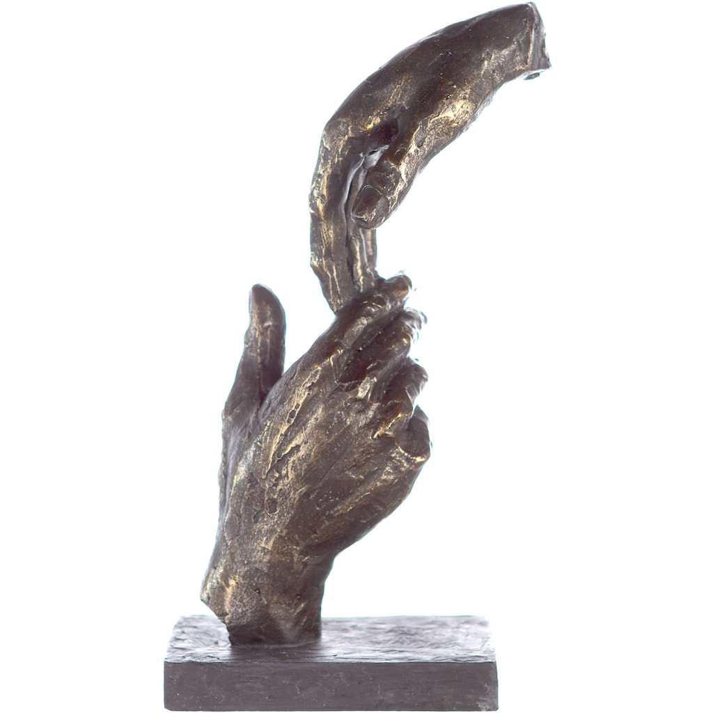 Casablanca by Gilde Dekofigur »Skulptur Two Hands, bronzefarben/grau«
