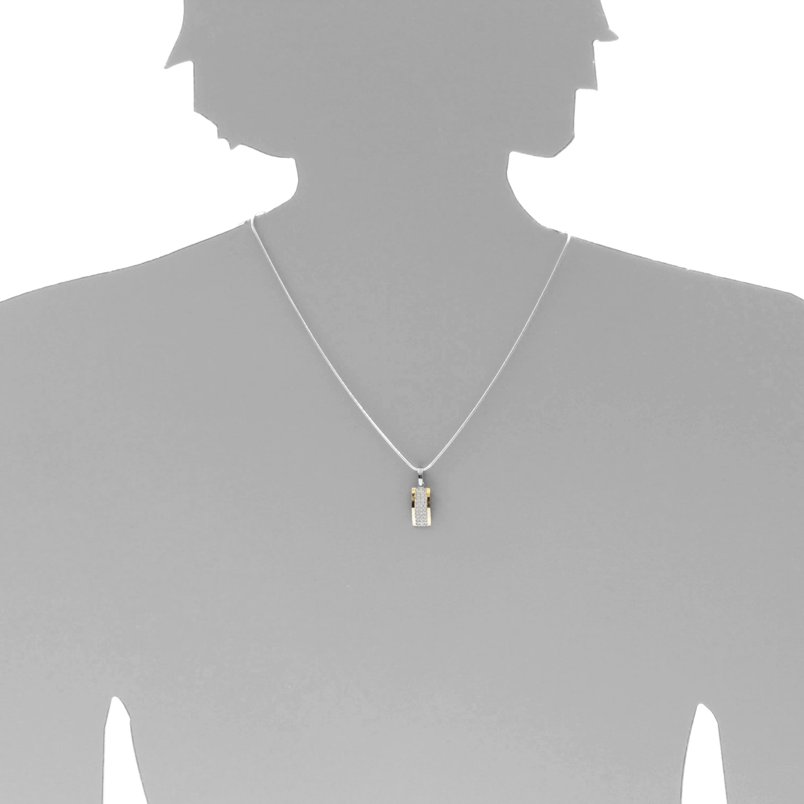 OSTSEE-SCHMUCK Kettenanhänger »- Sunny Exklusiv - Silber 925/000 & Gold 585/000 - Zirkonia«