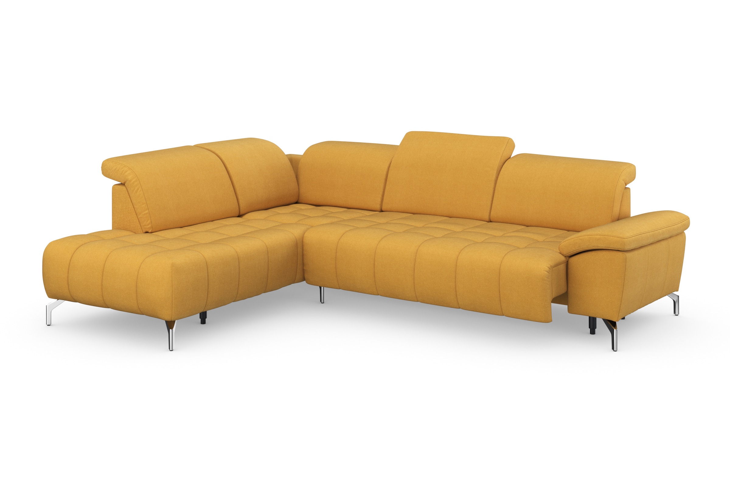 sit&more Ecksofa »Cool L-Form«, wahlweise mit Kopfteilverstellung und Vorziehsitz, motorisch