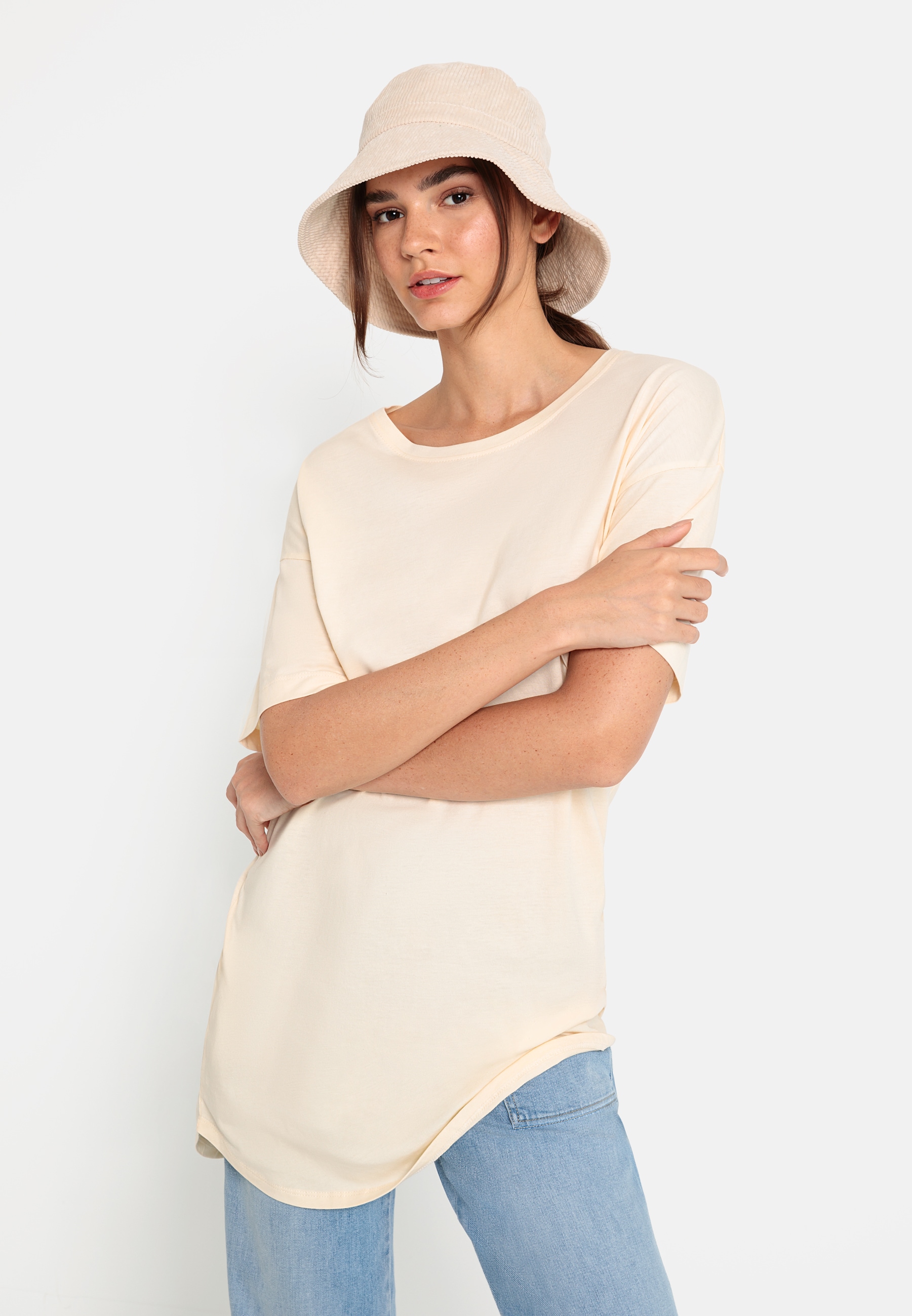 LSCN by LASCANA Fischerhut, Outdoorhut Bucket Hat Sommerhut in Cord Optik