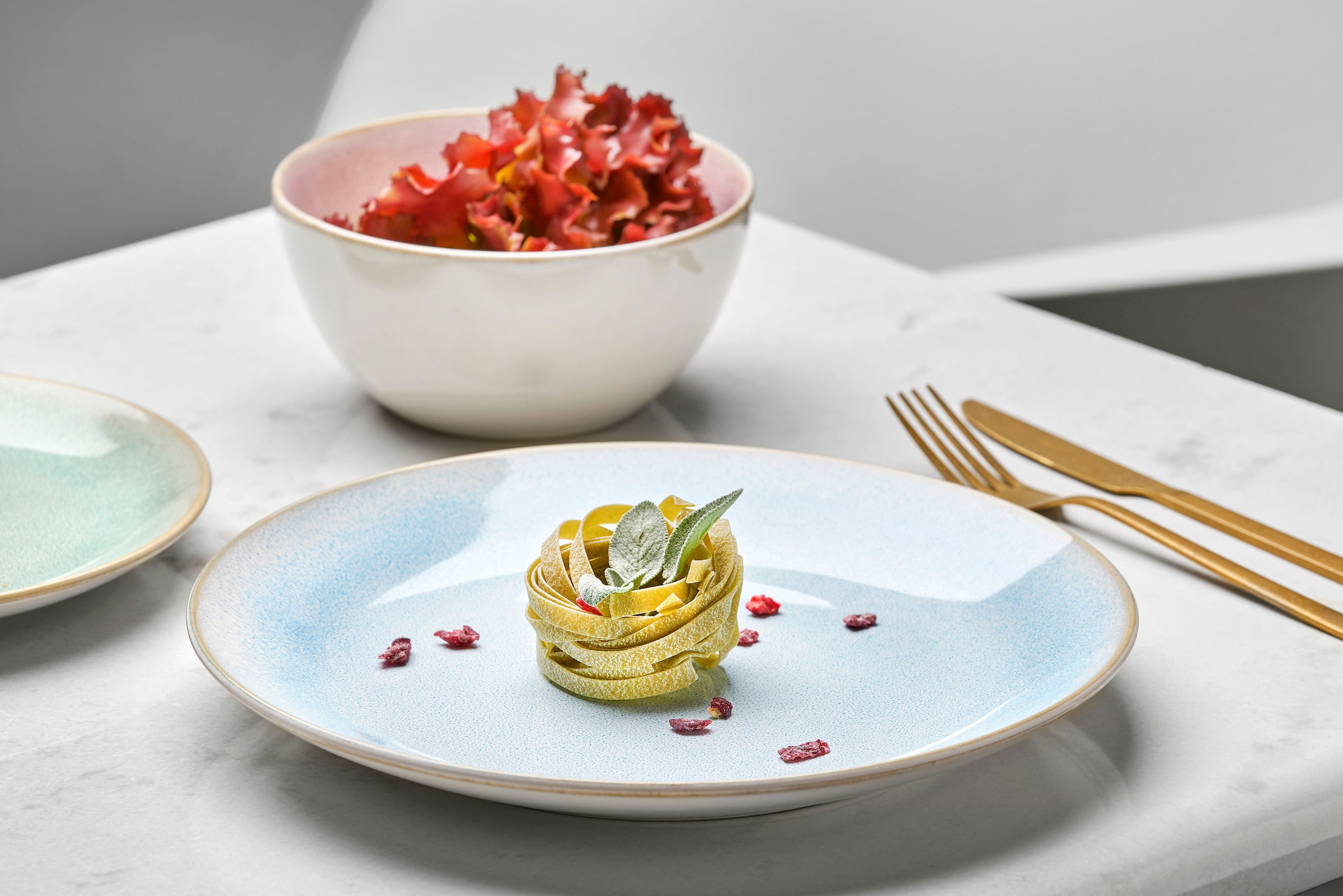 Töchter & Söhne Kombiservice »Hanna« reaktive Farbglasur, jedes Stück ein Unikat