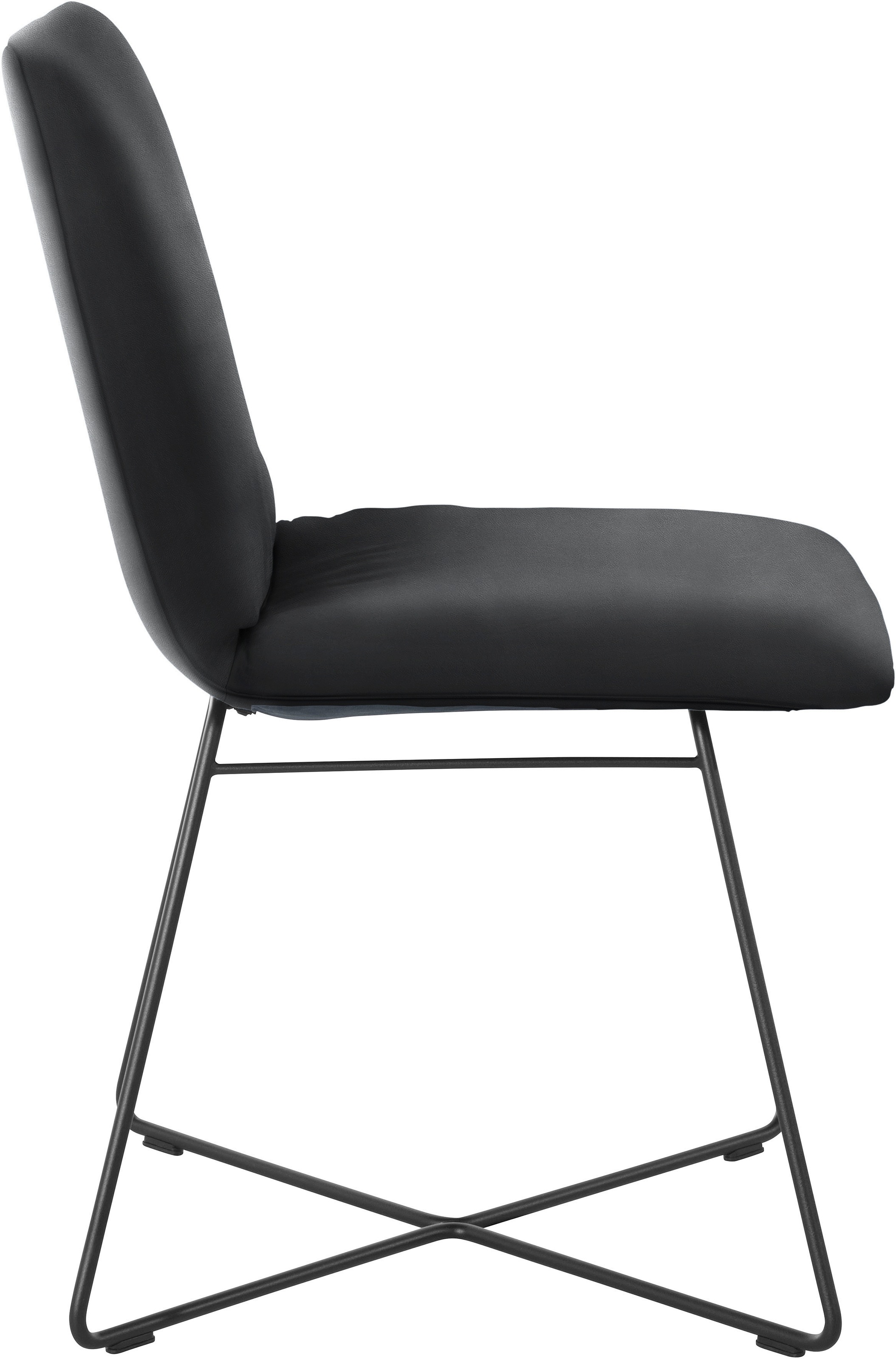 W.SCHILLIG Polsterstuhl »jakob« () mit Drahtrohrgestell in Schwarz pulverbeschichtet