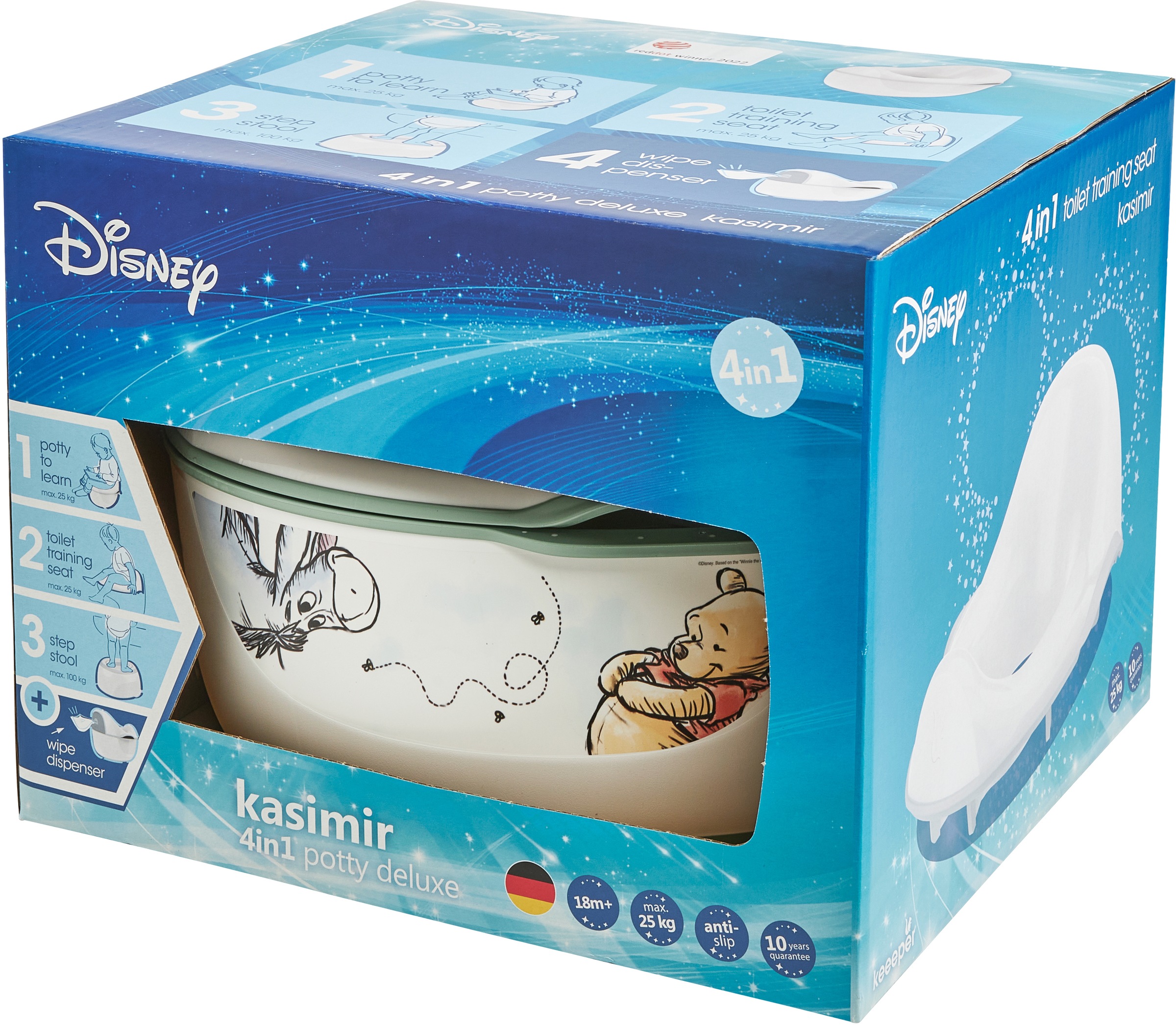 keeeper Toilettentrainer »kasimir babytopf deluxe 4in1, winnie nordic white«, Made in Europe, FSC® - schützt Wald - weltweit