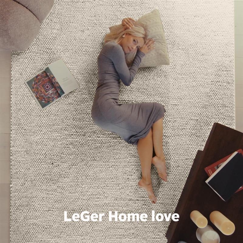 LeGer Home by Lena Gercke Wollteppich »Ainhoa, handgewebt, Wolle«, rechteckig, 12 mm Höhe, einfarbig, Wolle, Handweb Teppich, Wohnzimmer, Schlafzimmer, Esszimmer